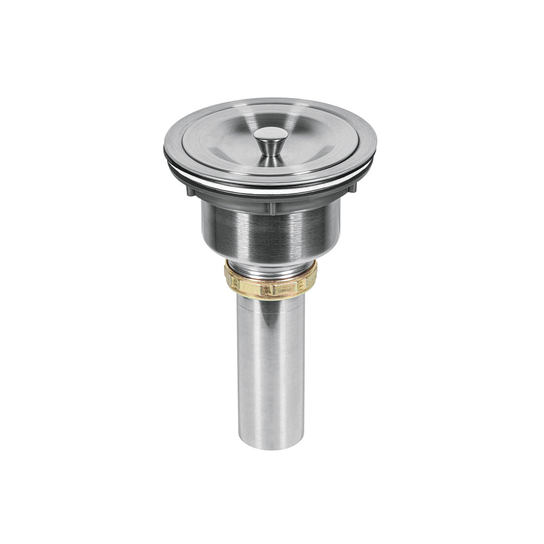 Contracanasta 3-1/2" inox, cuerpo profundo,con tapa, RIVIERA