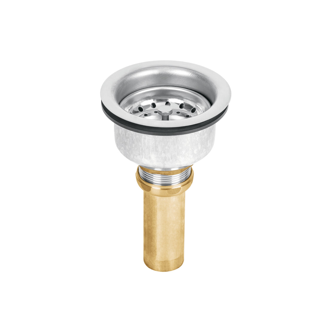 Contracanasta 3-1/2" inox, instala-fácil, tubo latón, FOSET