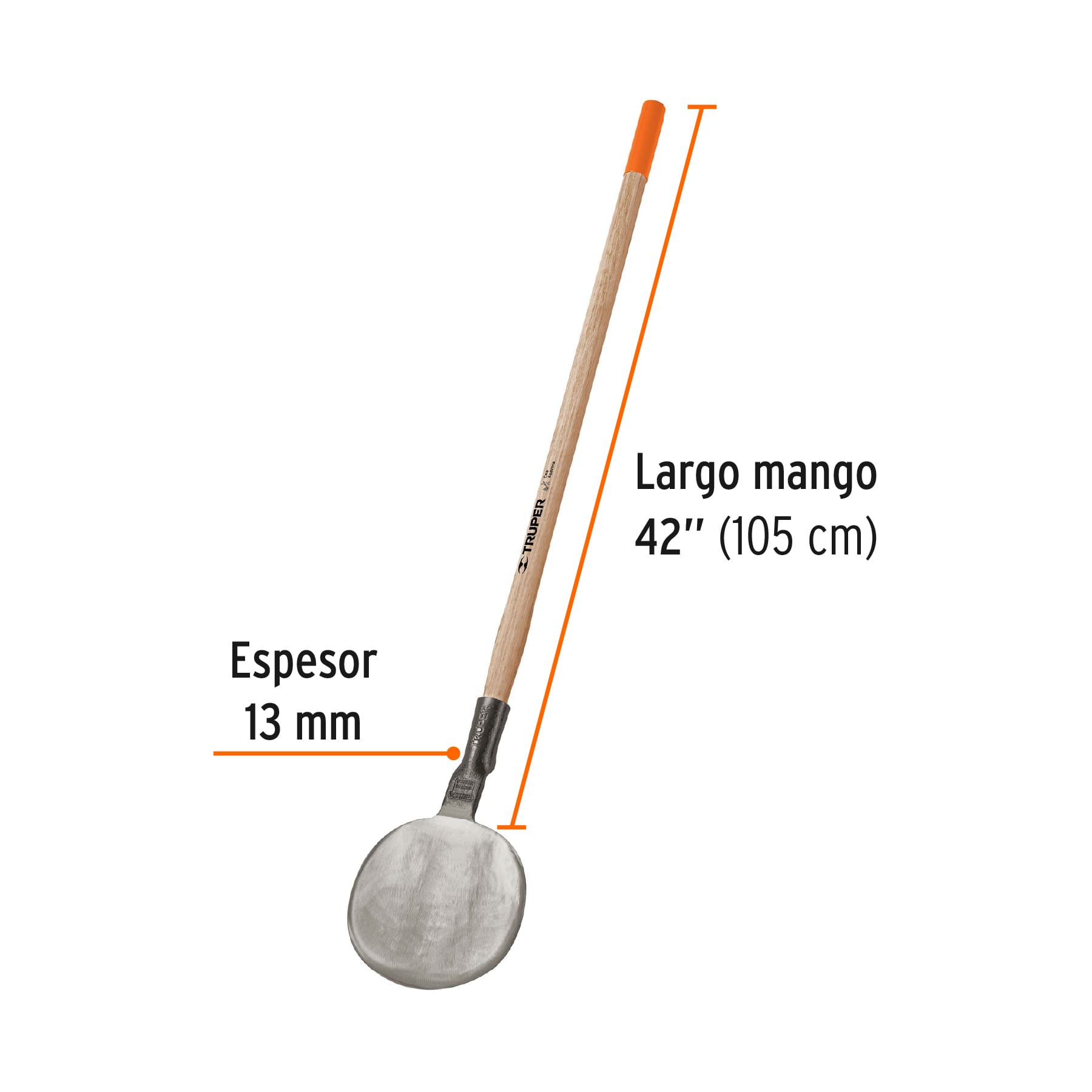 Coa agavera con mango de madera de 42", TRUPER