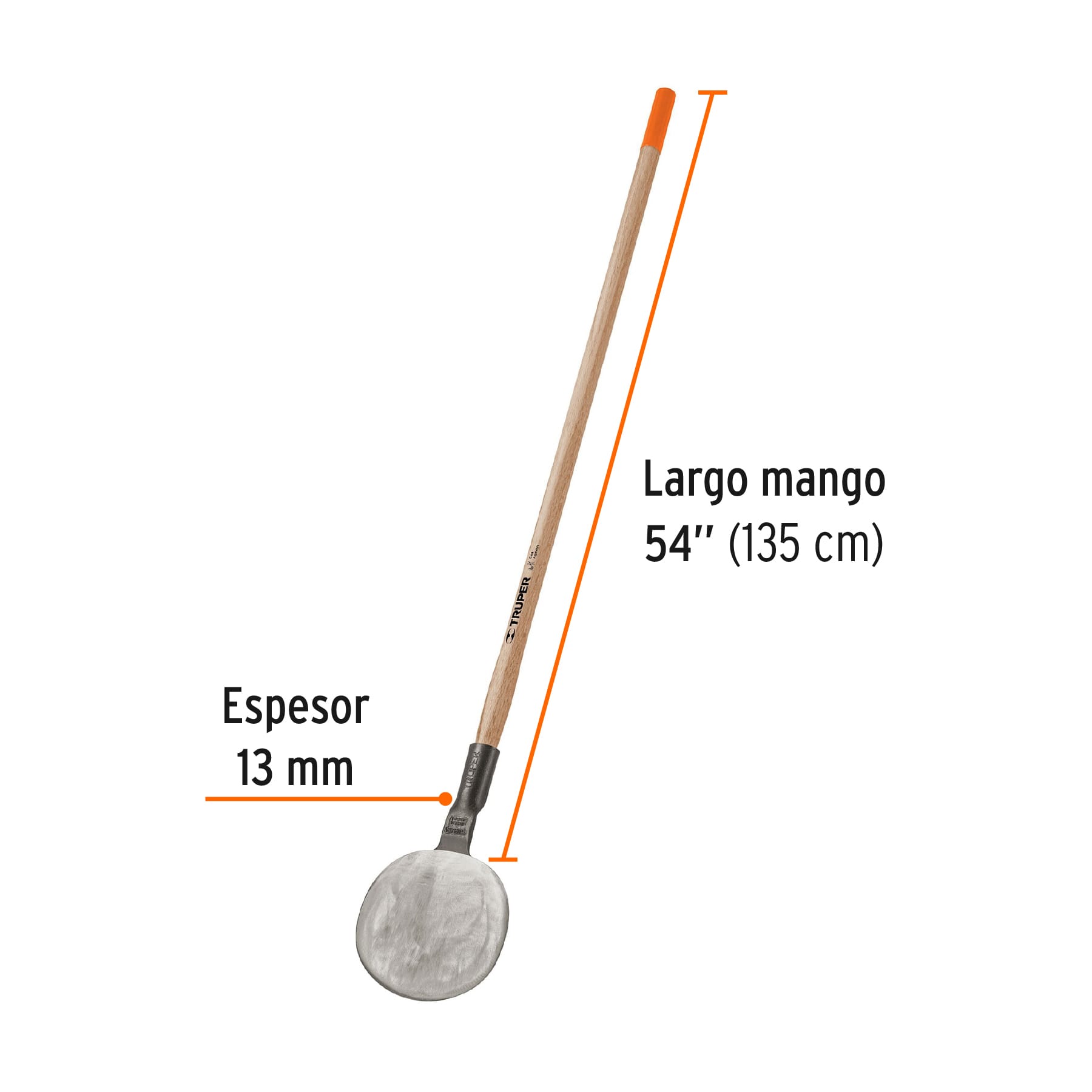 Coa agavera con mango de madera de 54", TRUPER