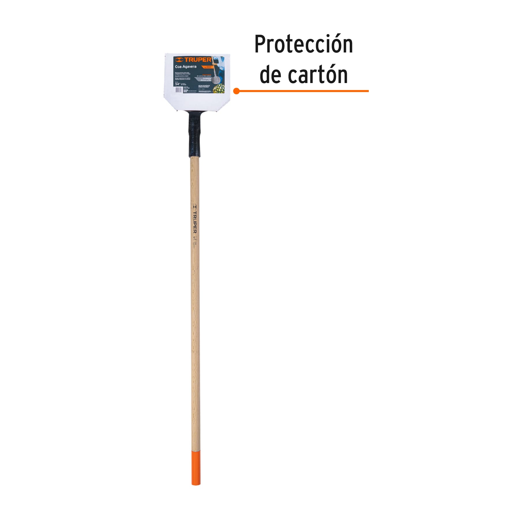 Coa agavera con mango de madera de 54", TRUPER