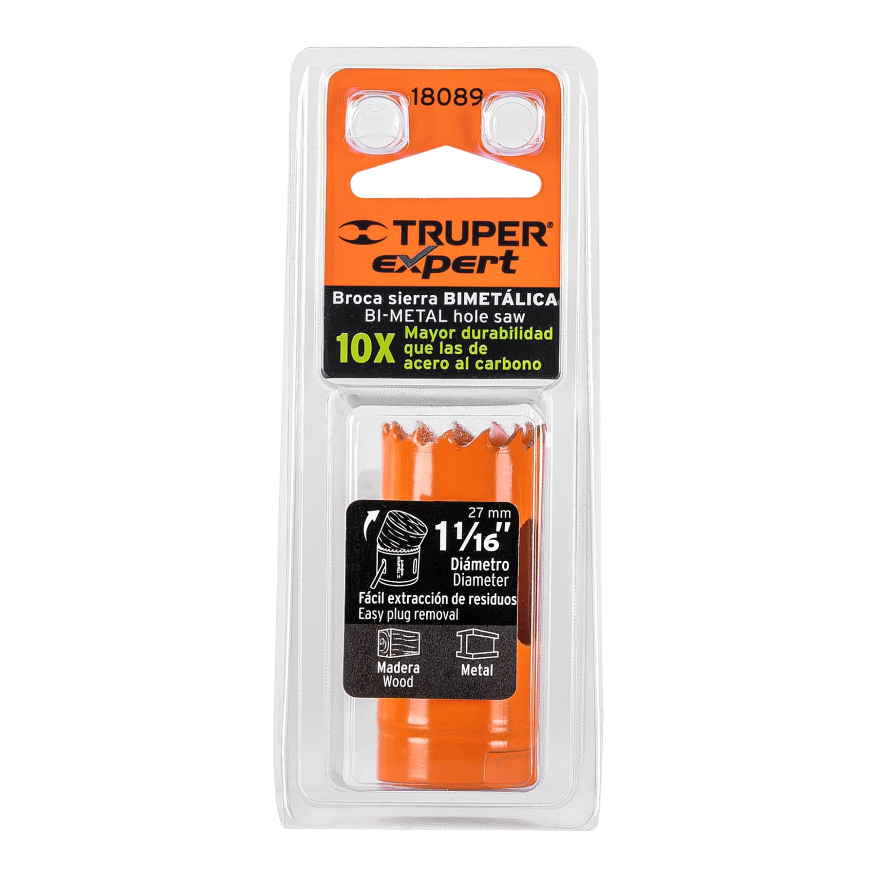 Brocasierra bimetálica 1-1/16", TRUPER EXPERT
