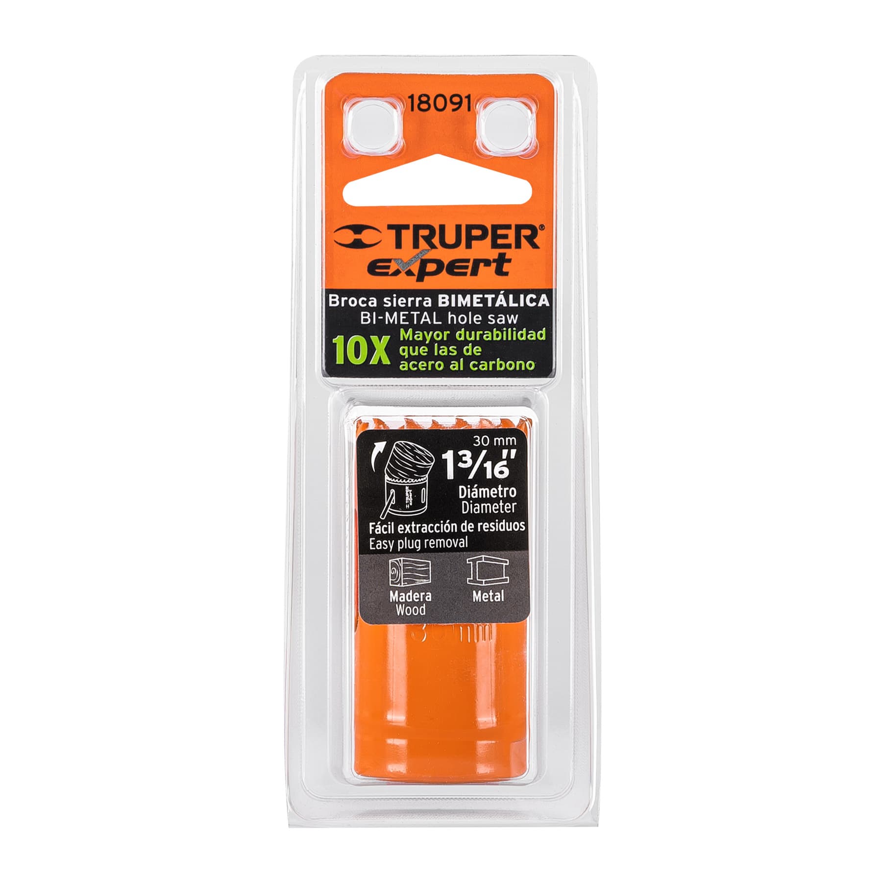 Brocasierra bimetálica 1-3/16", TRUPER EXPERT