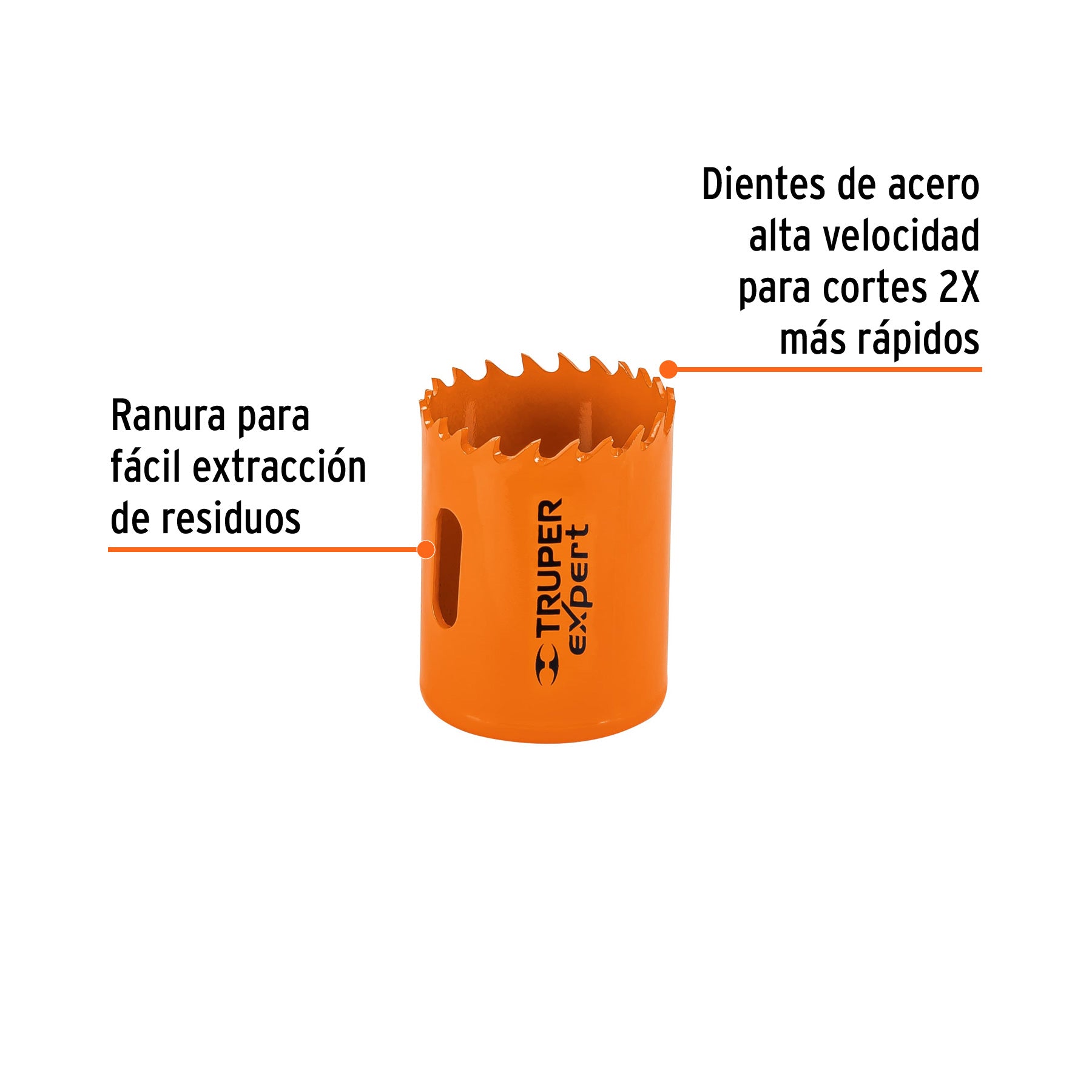 Brocasierra bimetálica 1-9/16", TRUPER EXPERT