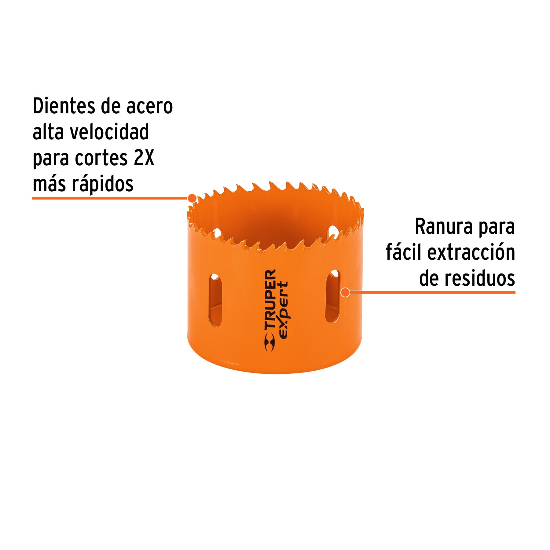 Brocasierra bimetálica 2-1/2", TRUPER EXPERT