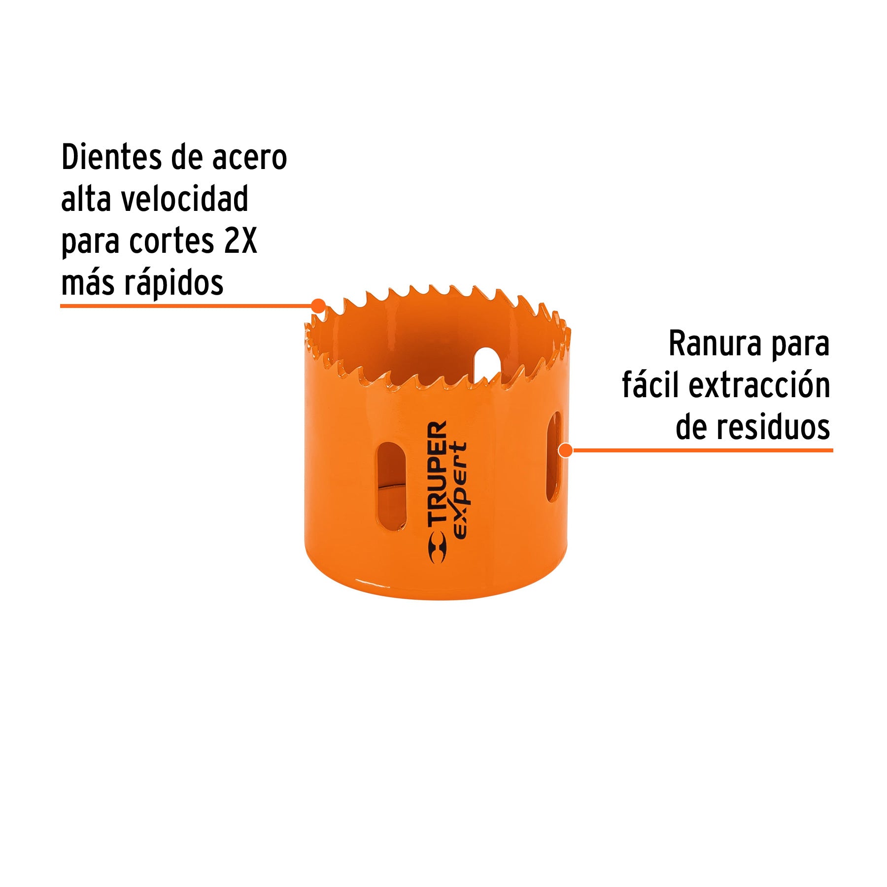 Brocasierra bimetálica 2-1/4", TRUPER EXPERT
