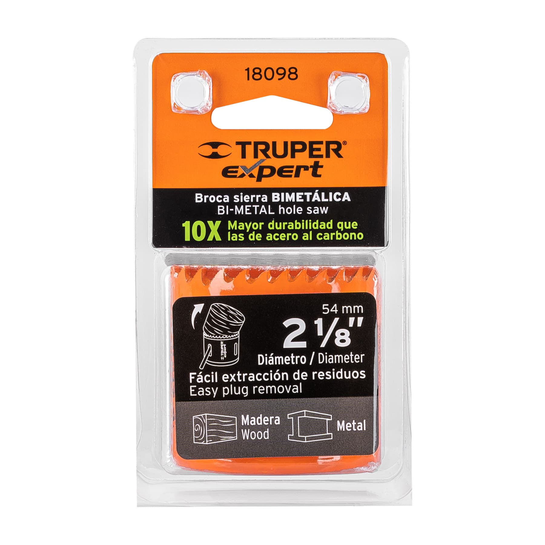 Brocasierra bimetálica 2-1/8", TRUPER EXPERT