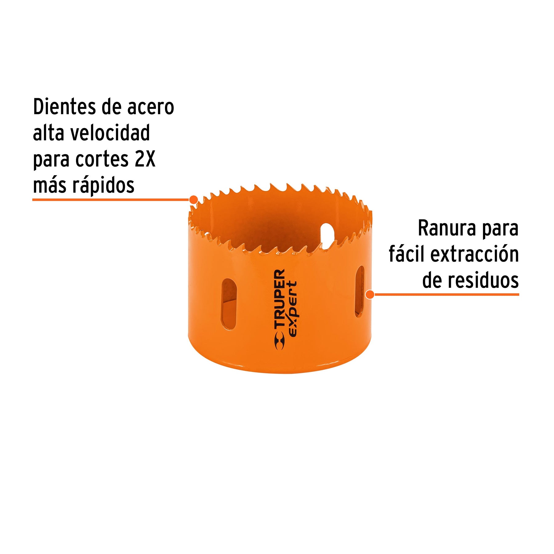 Brocasierra bimetálica 2-3/4", TRUPER EXPERT