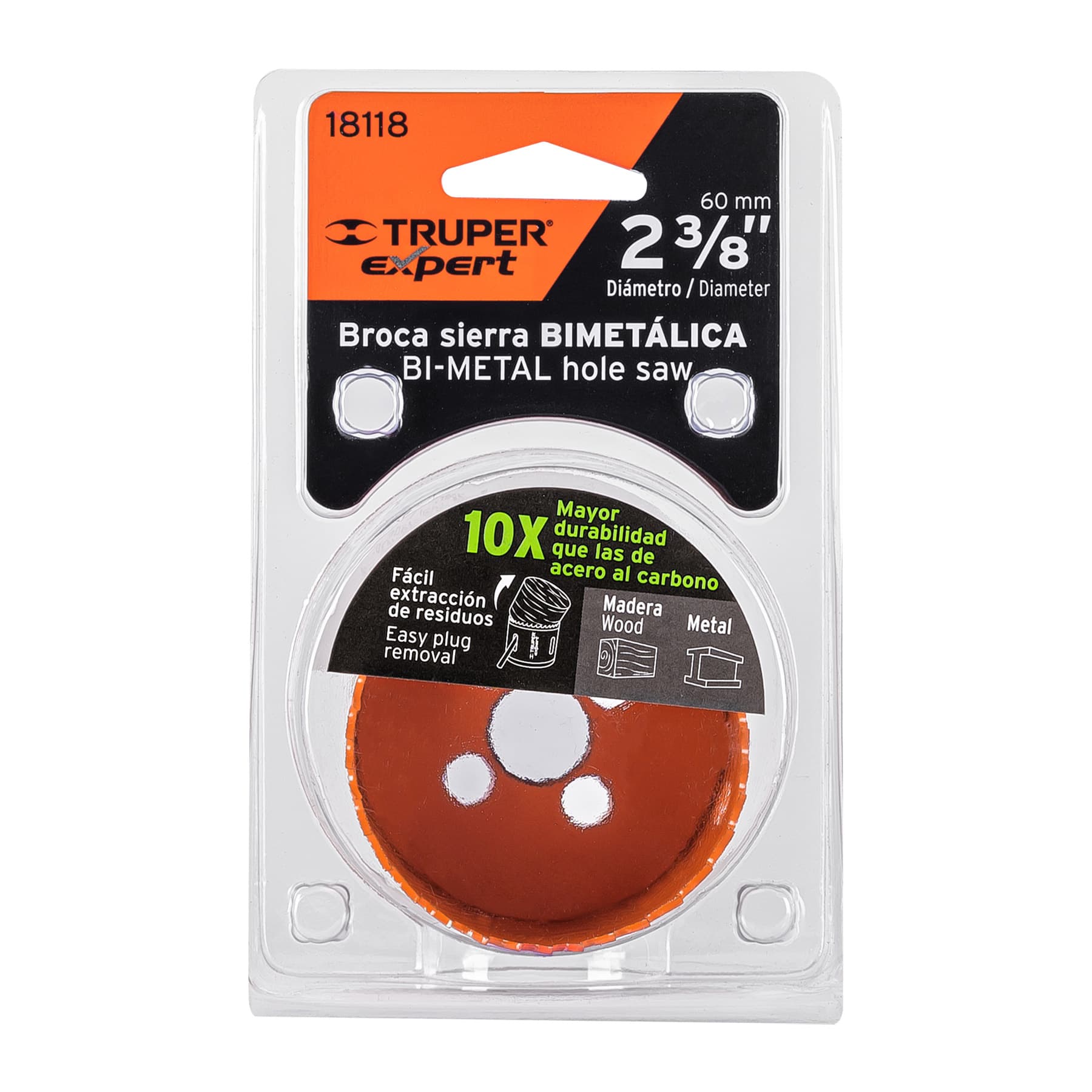Brocasierra bimetálica 2-3/8", TRUPER EXPERT