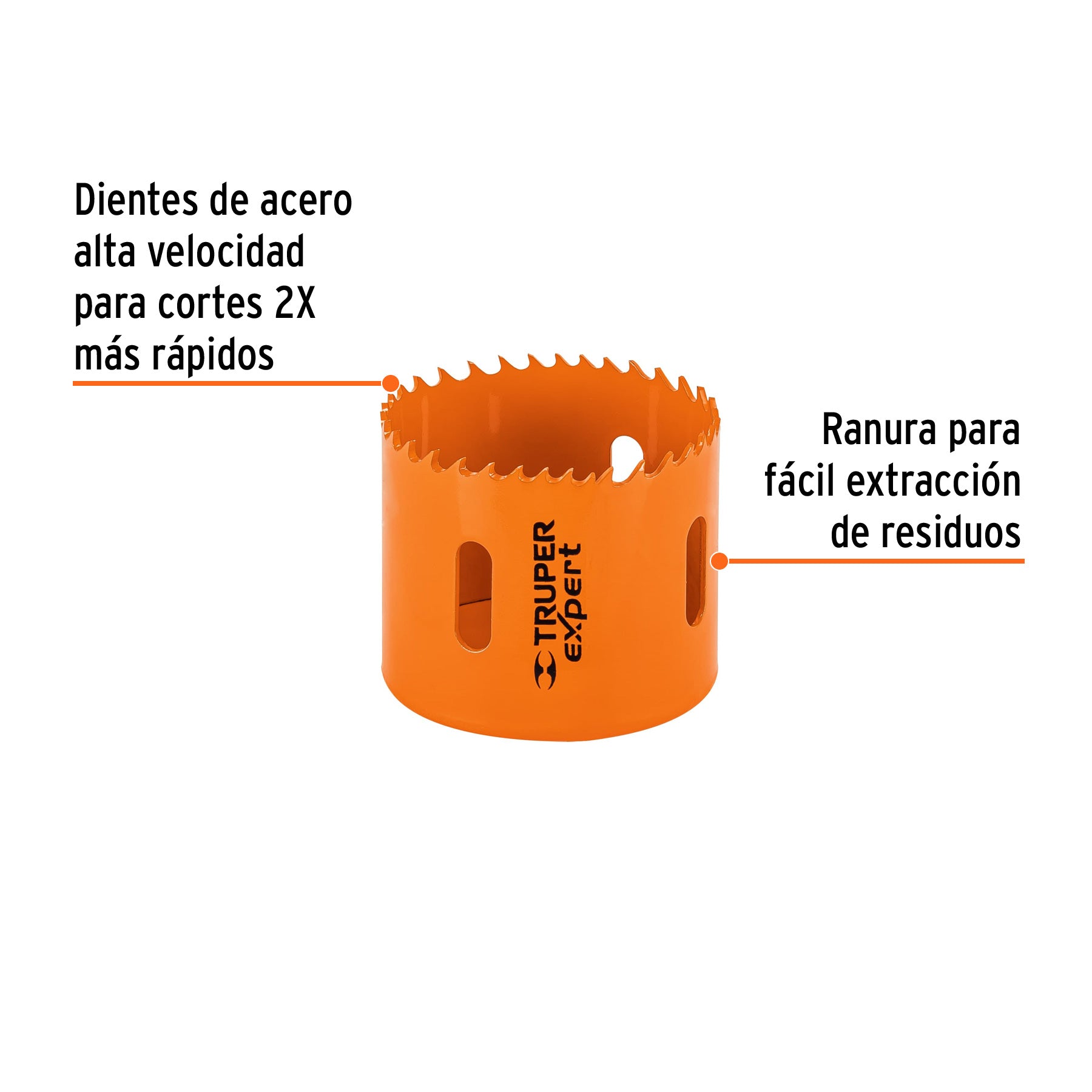 Brocasierra bimetálica 2-3/8", TRUPER EXPERT