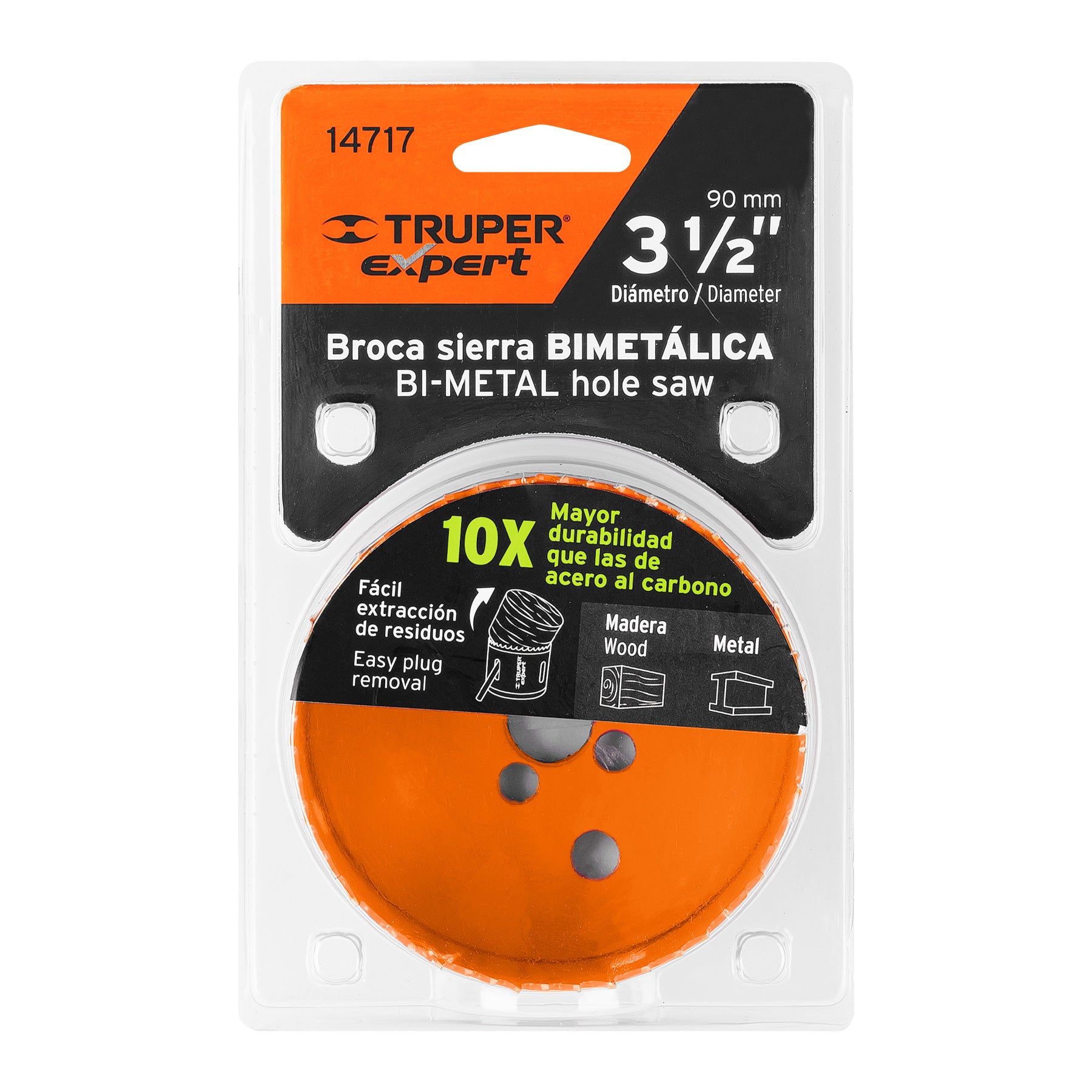 Brocasierra bimetálica 3-1/2", TRUPER EXPERT