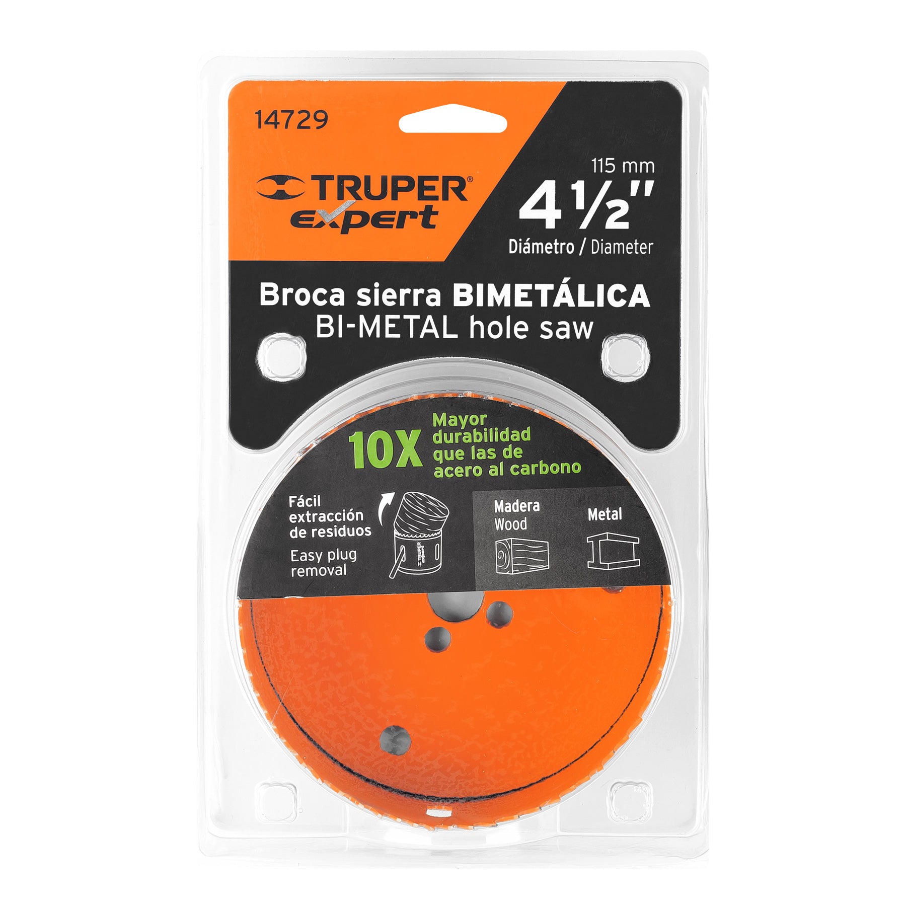 Brocasierra bimetálica 4-1/2", TRUPER EXPERT