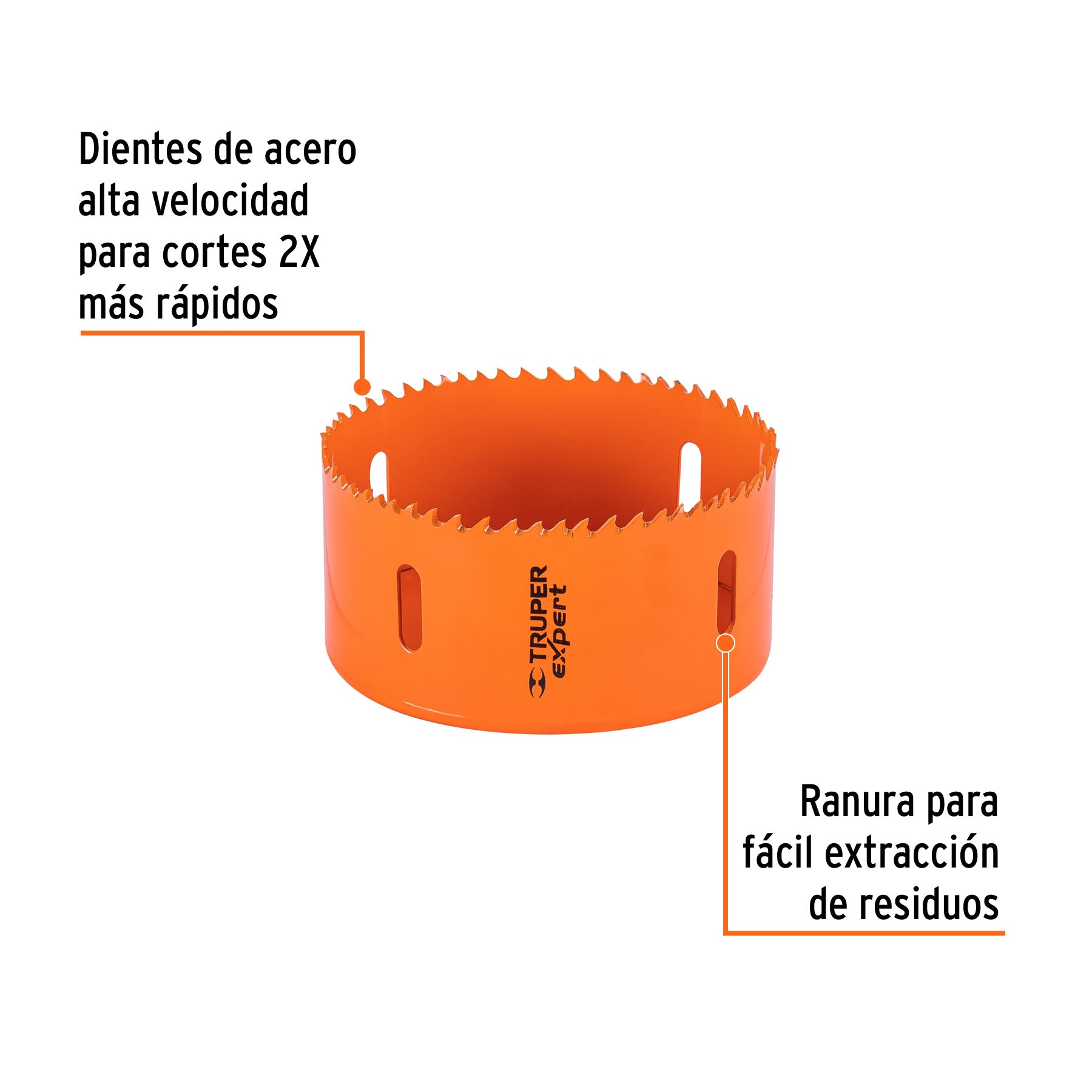 Brocasierra bimetálica 4", TRUPER EXPERT