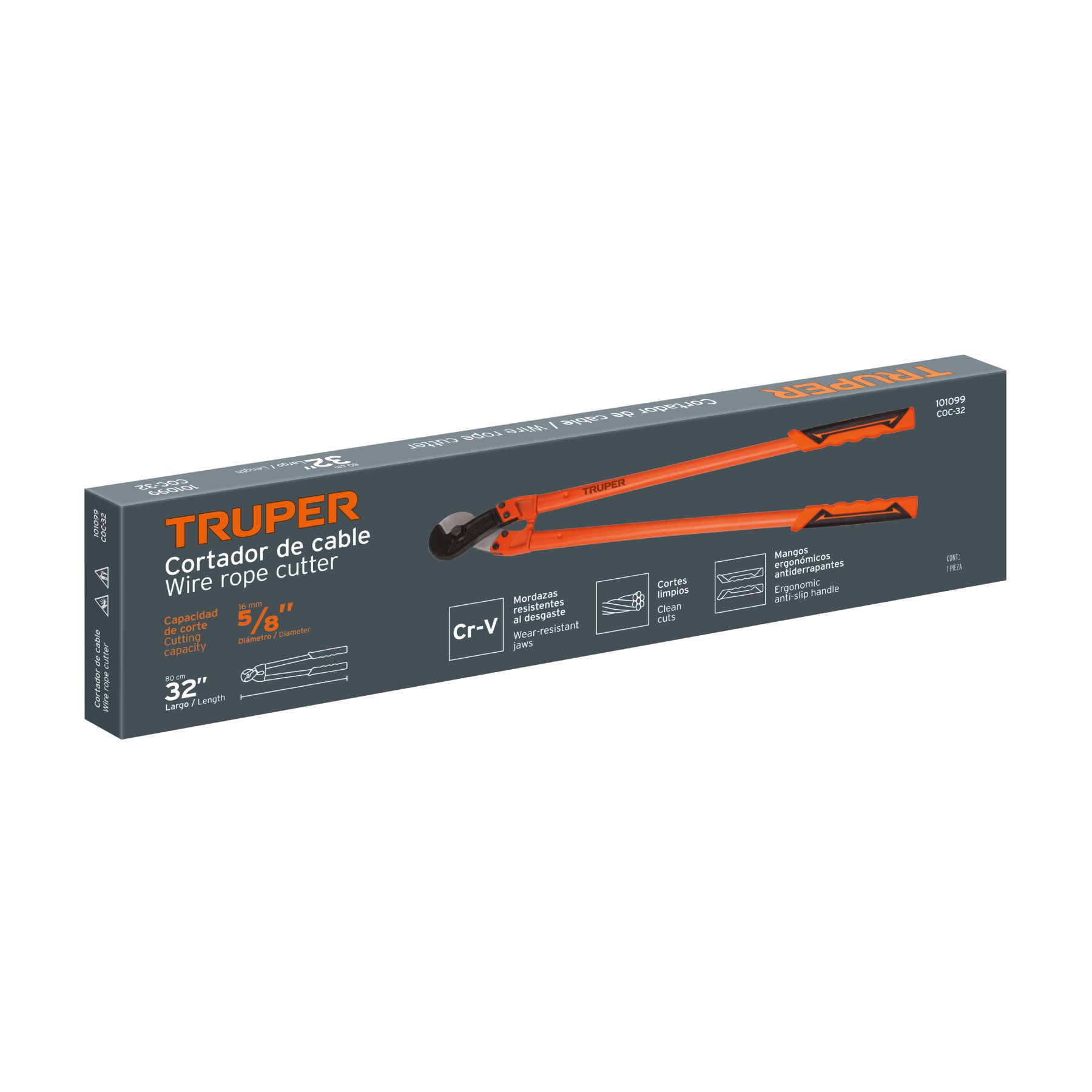 Cortador de 32" de cable y alambre, TRUPER