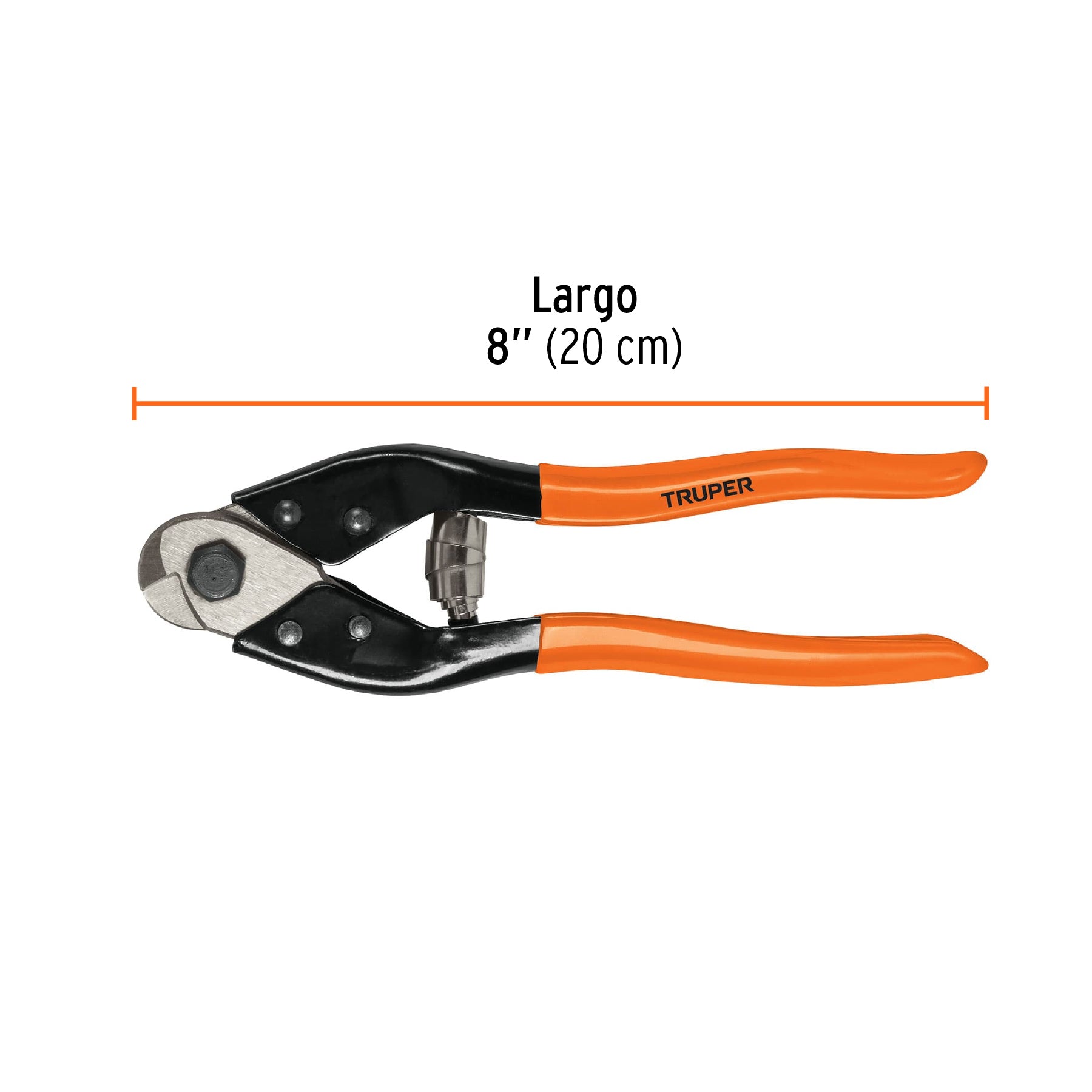 Cortador de 8" de cable y alambre, TRUPER