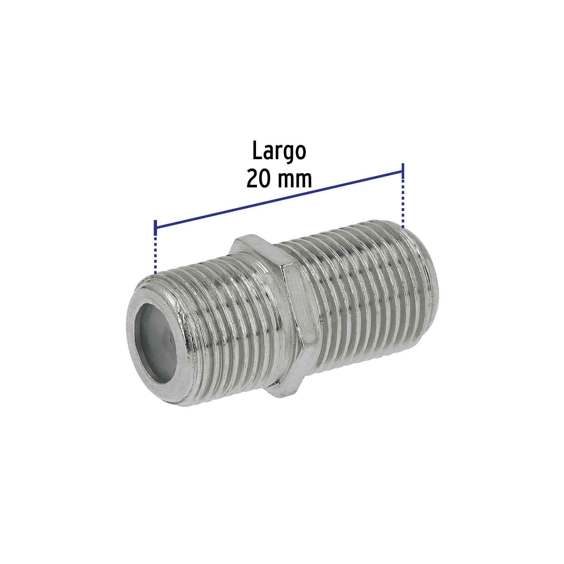 Bolsa con 4 conectores coaxiales RG 59 para conector macho