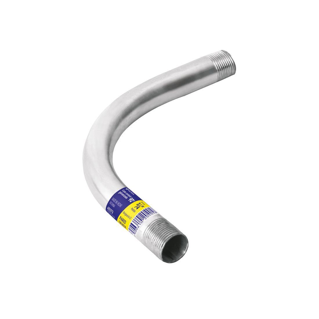 Codo Conduit 90° 3/4" pared gruesa (2 mm), et. amarilla