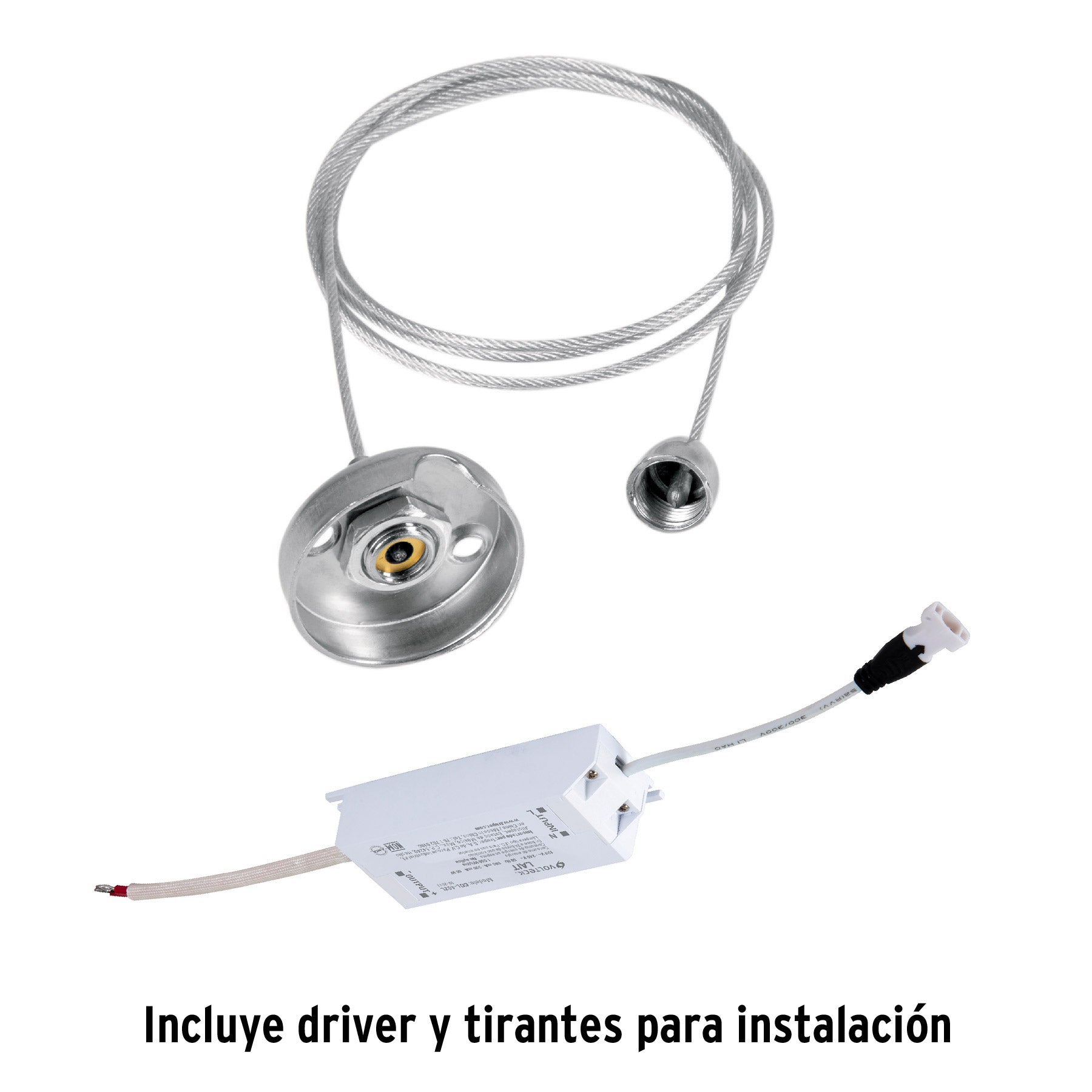 Panel LED 45W 6500K, 60x60 cm, empotrable/colgante, VOLTECK