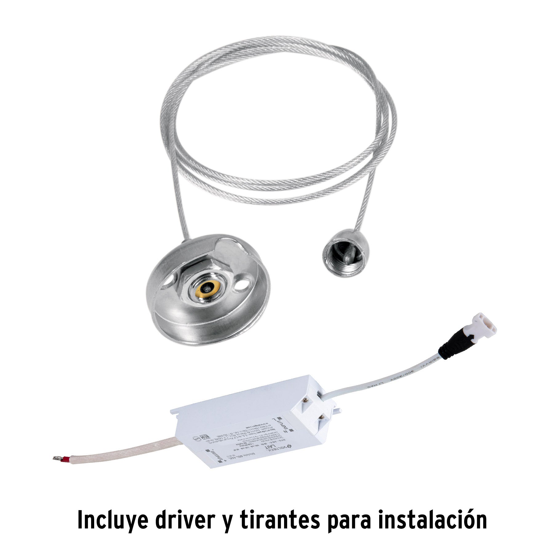 Panel LED 45W 6500K, 30x120 cm, empotrable/colgante, VOLTECK