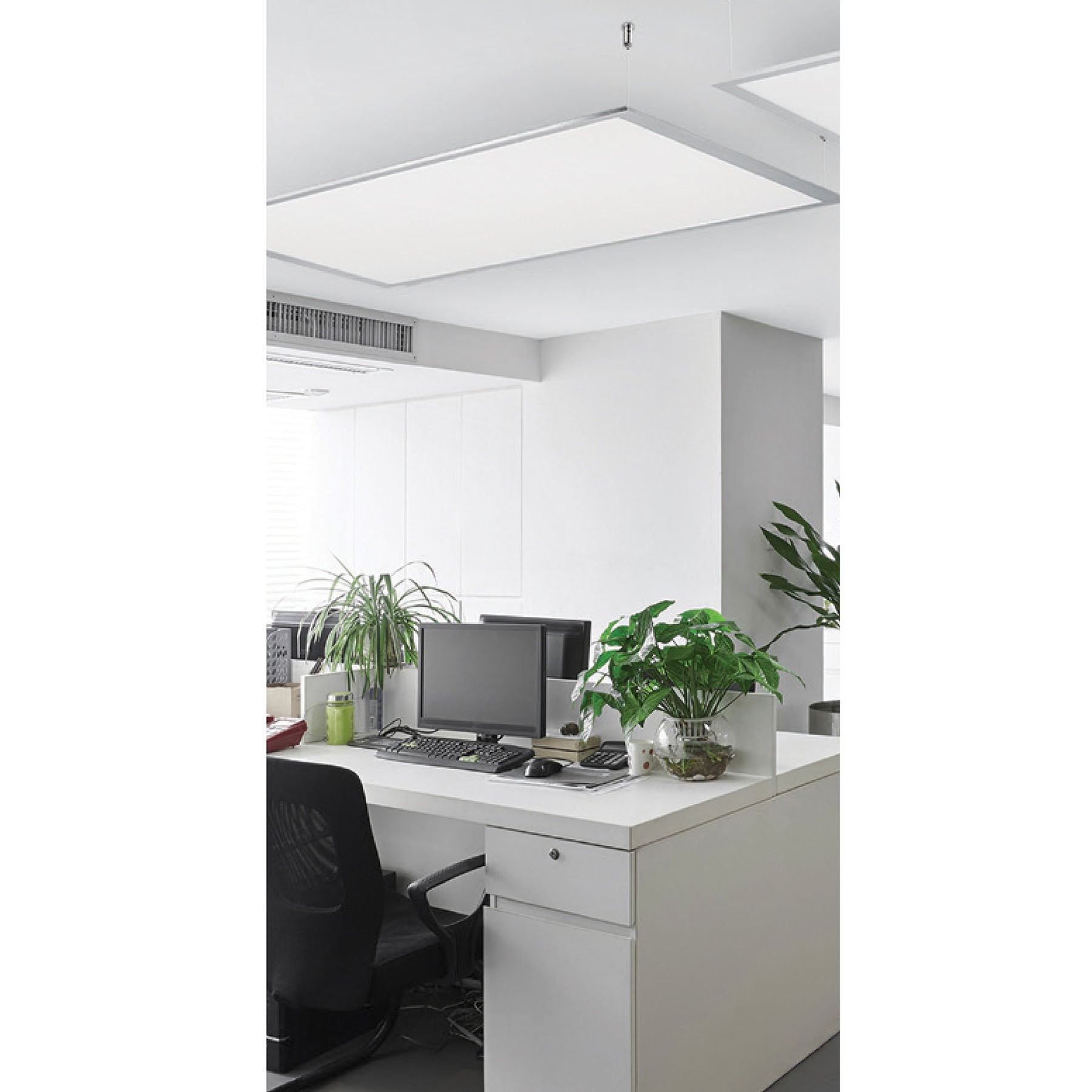 Panel LED 65W 4000K, 60x120 cm, empotrable/colgante, VOLTECK