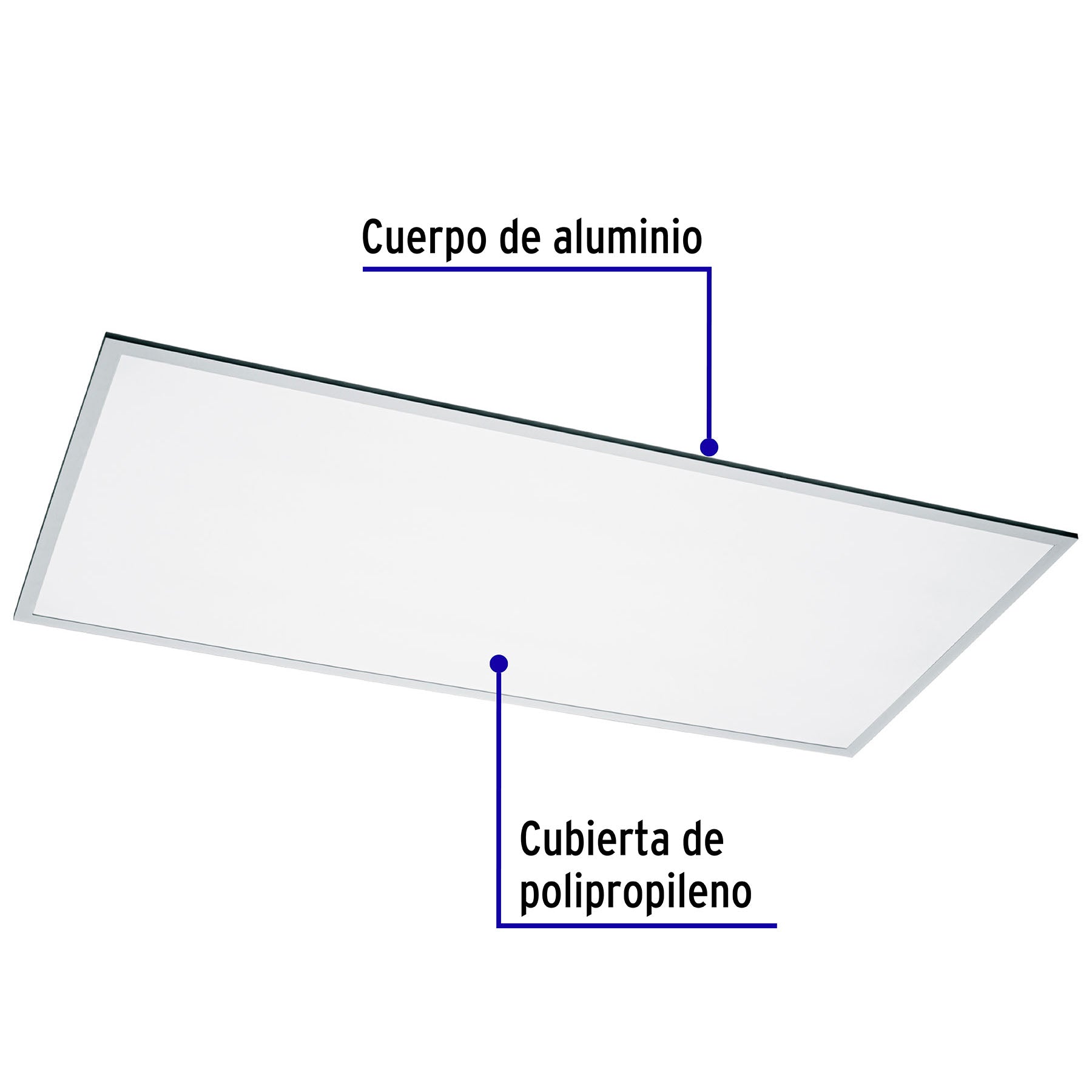 Panel LED 65W 4000K, 60x120 cm, empotrable/colgante, VOLTECK