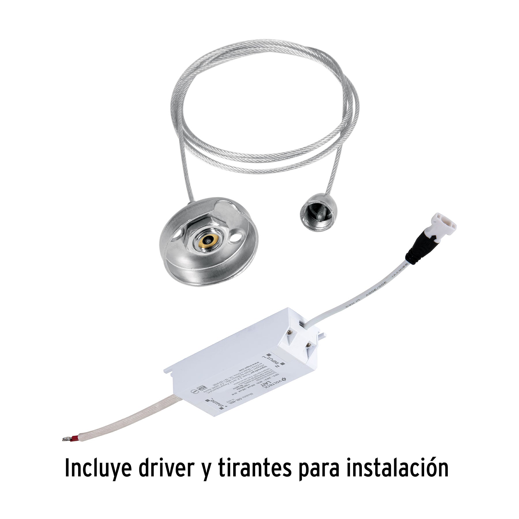 Panel LED 65W 4000K, 60x120 cm, empotrable/colgante, VOLTECK
