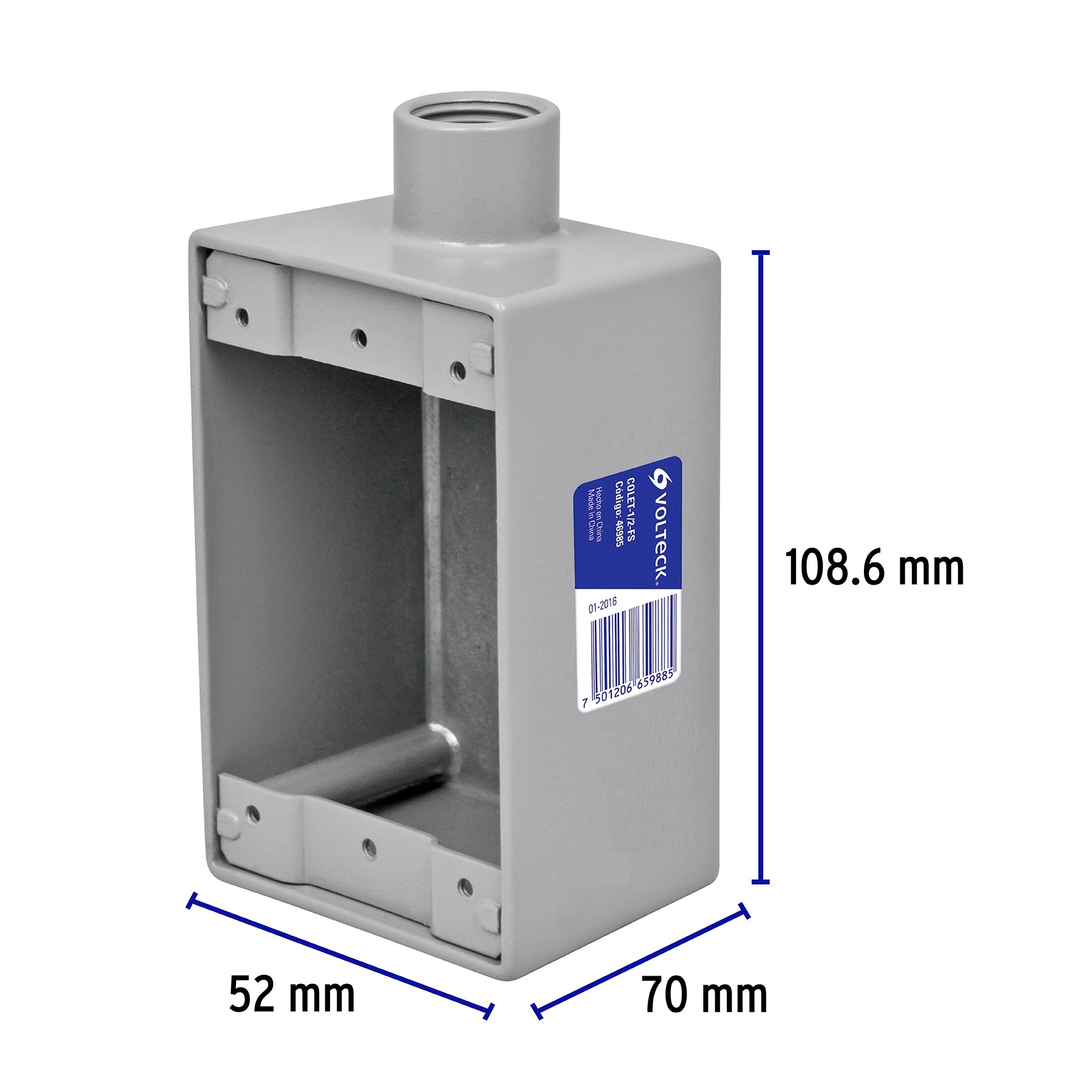 Condulet 1/2" conexión tipo FS, VOLTECK