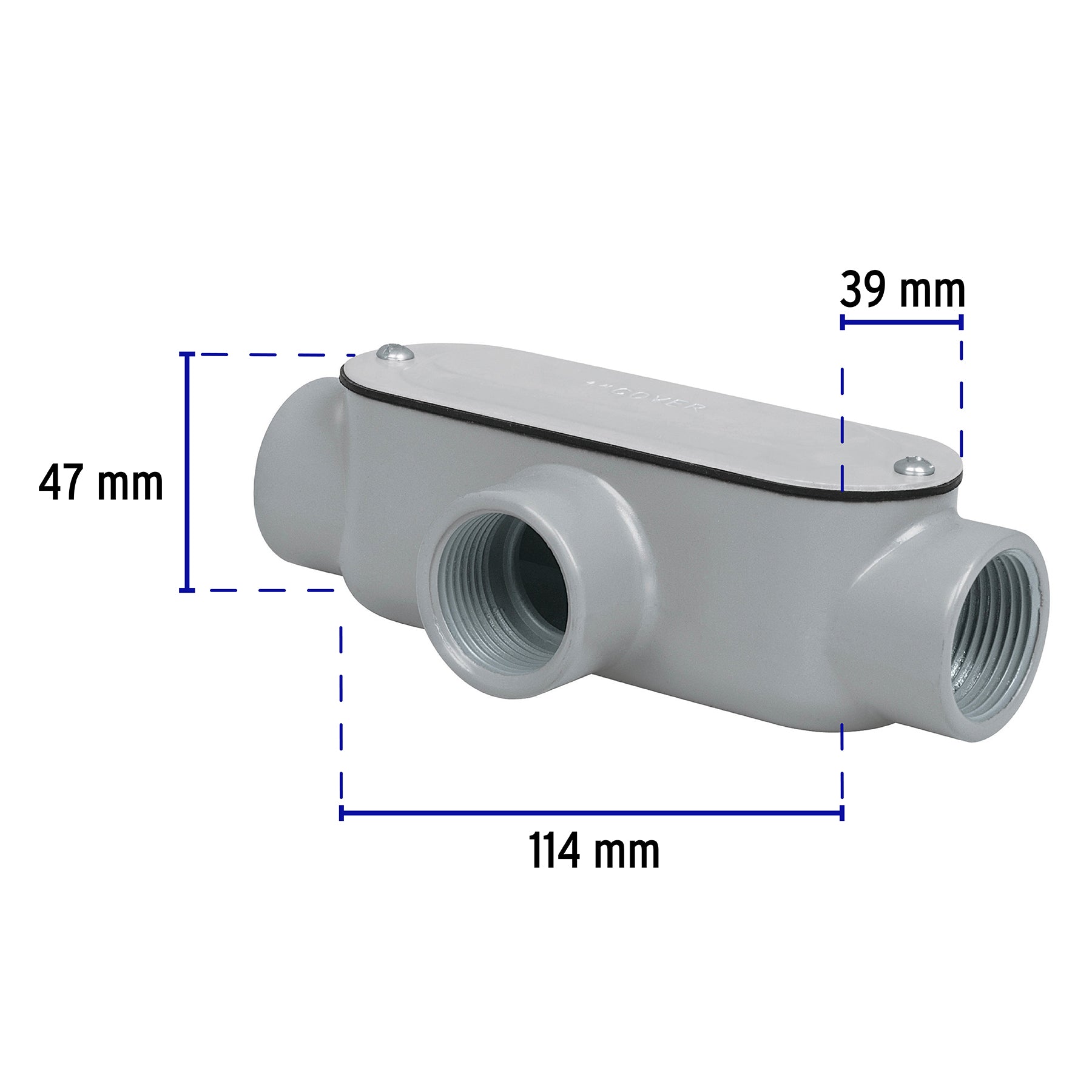 Condulet 1" conexión tipo T, VOLTECK