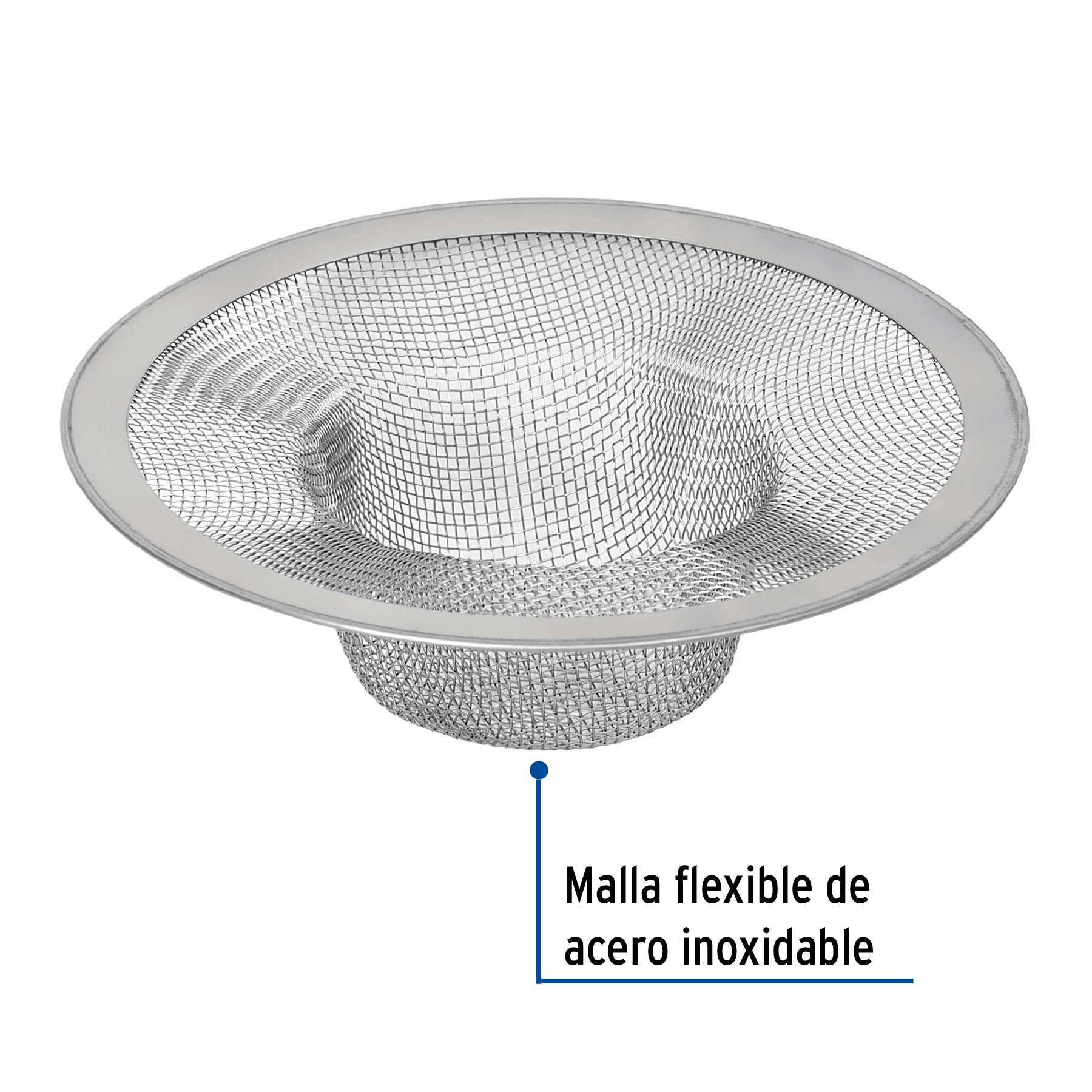 Canastilla malla 3/4" inox para fregadero, FOSET