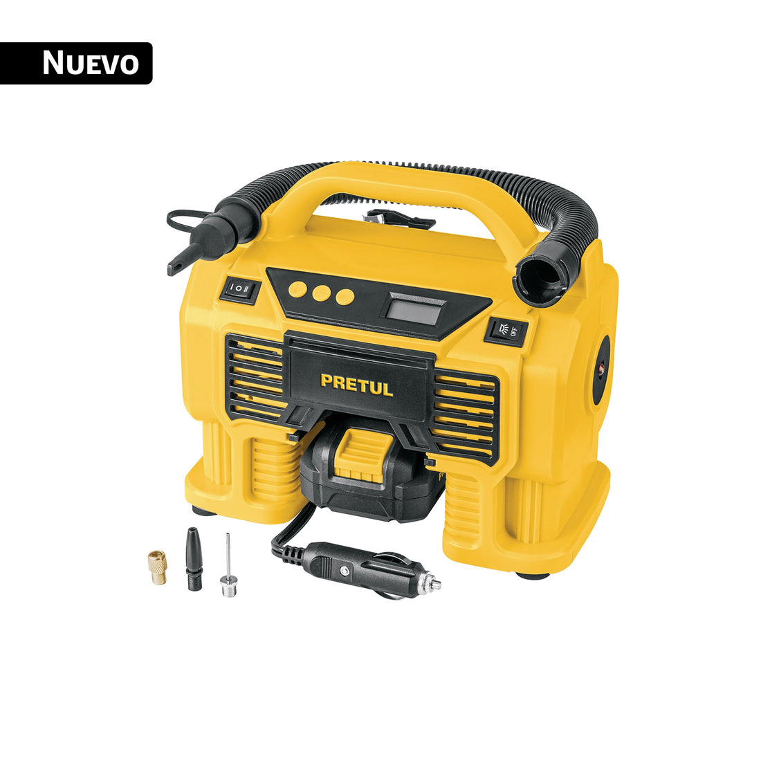 Inflador/soplador para auto, 20V, 1 batería 2Ah, PRETUL