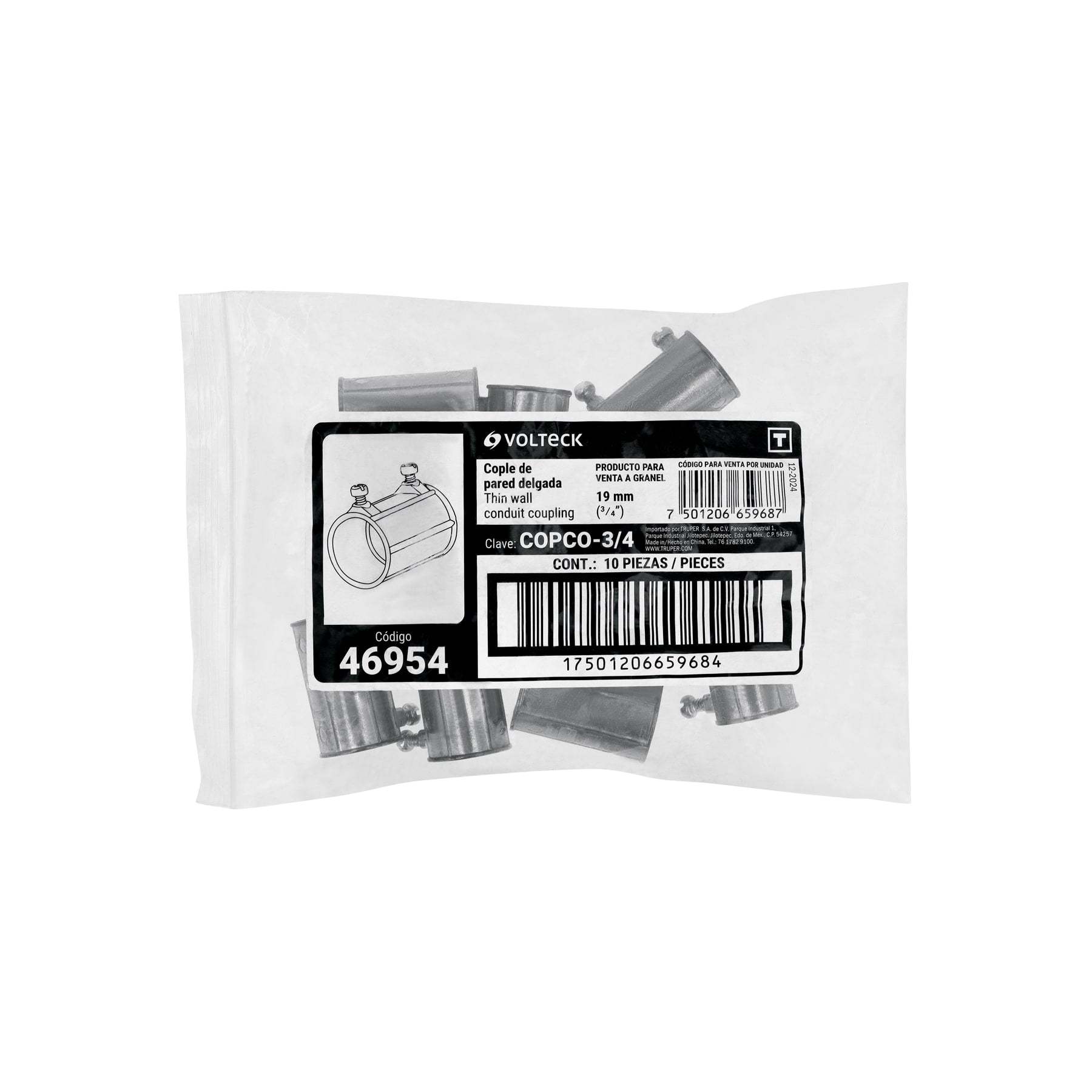 Cople conduit 3/4", VOLTECK