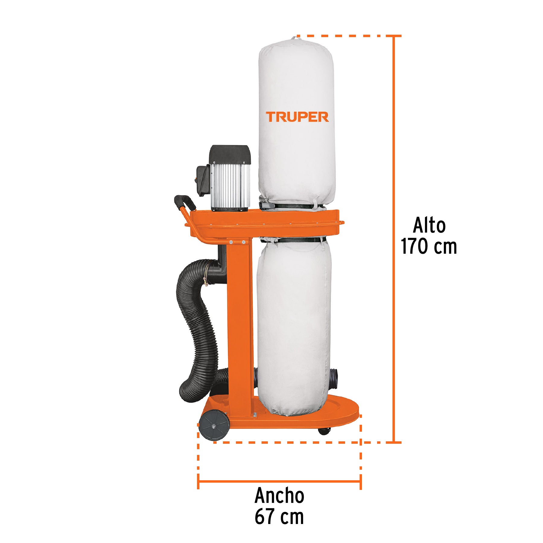 Colector de polvo 1 HP, TRUPER