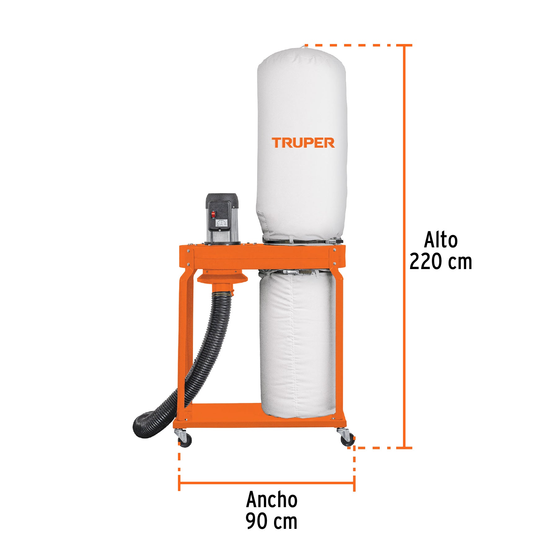 Colector de polvo 2 HP, TRUPER