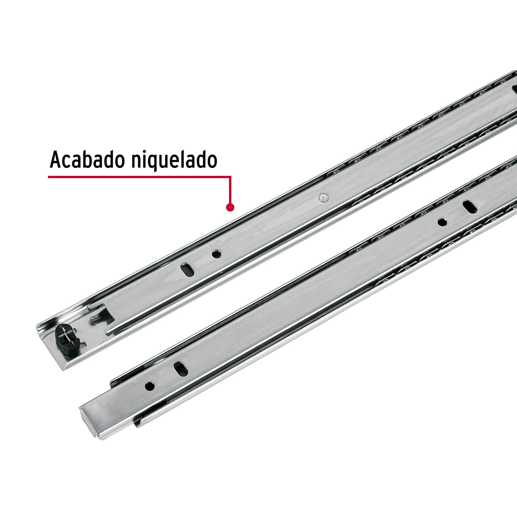 Bolsa con 2 correderas extensión 30 cm p/cajón, ancho 2.5 cm