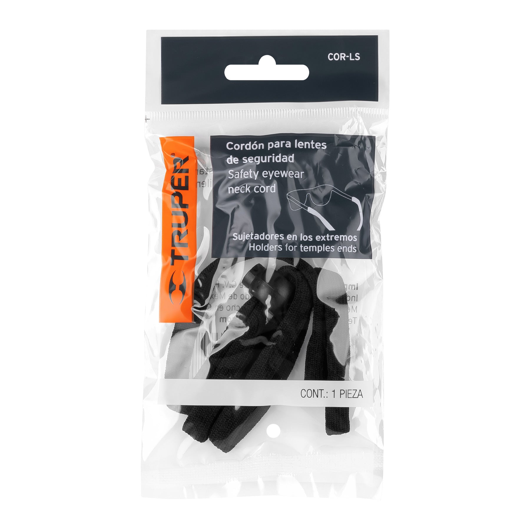 Cordón para lentes de seguridad, ajustable, TRUPER