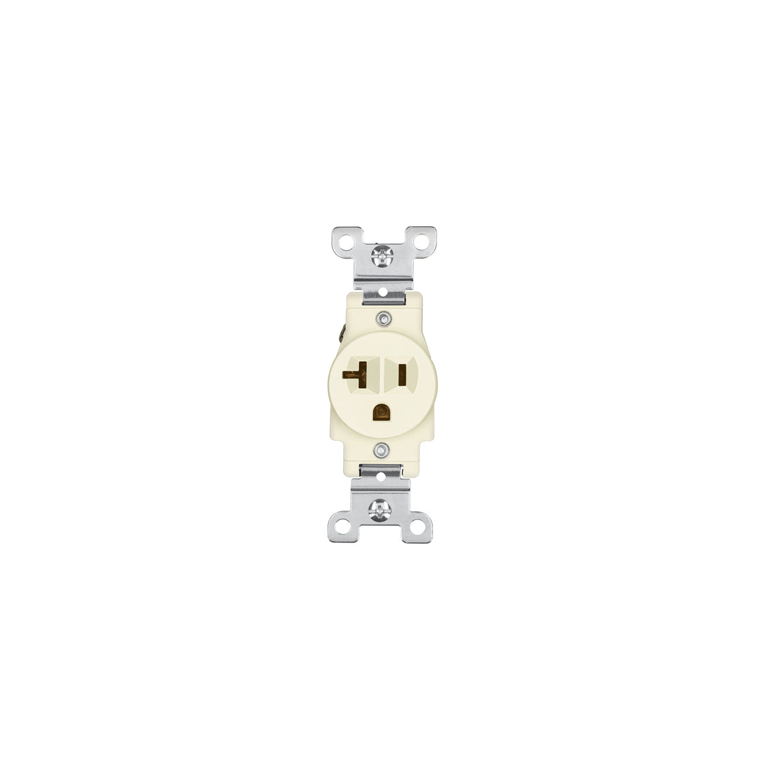 Contacto sencillo, 2 polos 3 hilos, 20 A, Standard, marfil
