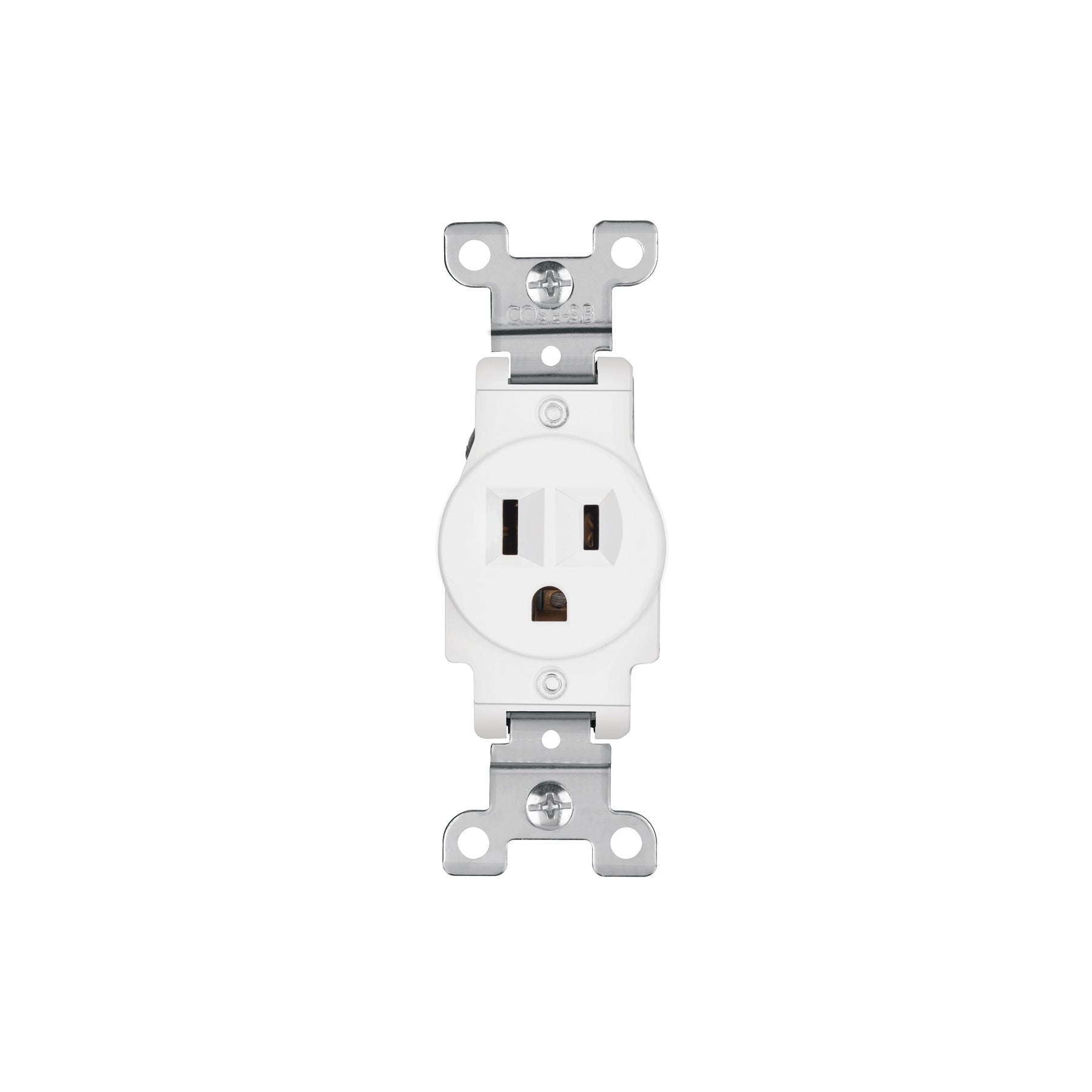 Contacto sencillo, 2 polos 3 hilos, Standard, blanco