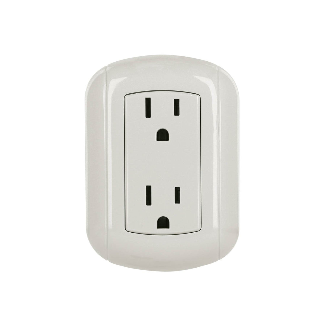Contacto de sobreponer dúplex 2 polos+ tierra, ABS, VOLTECK
