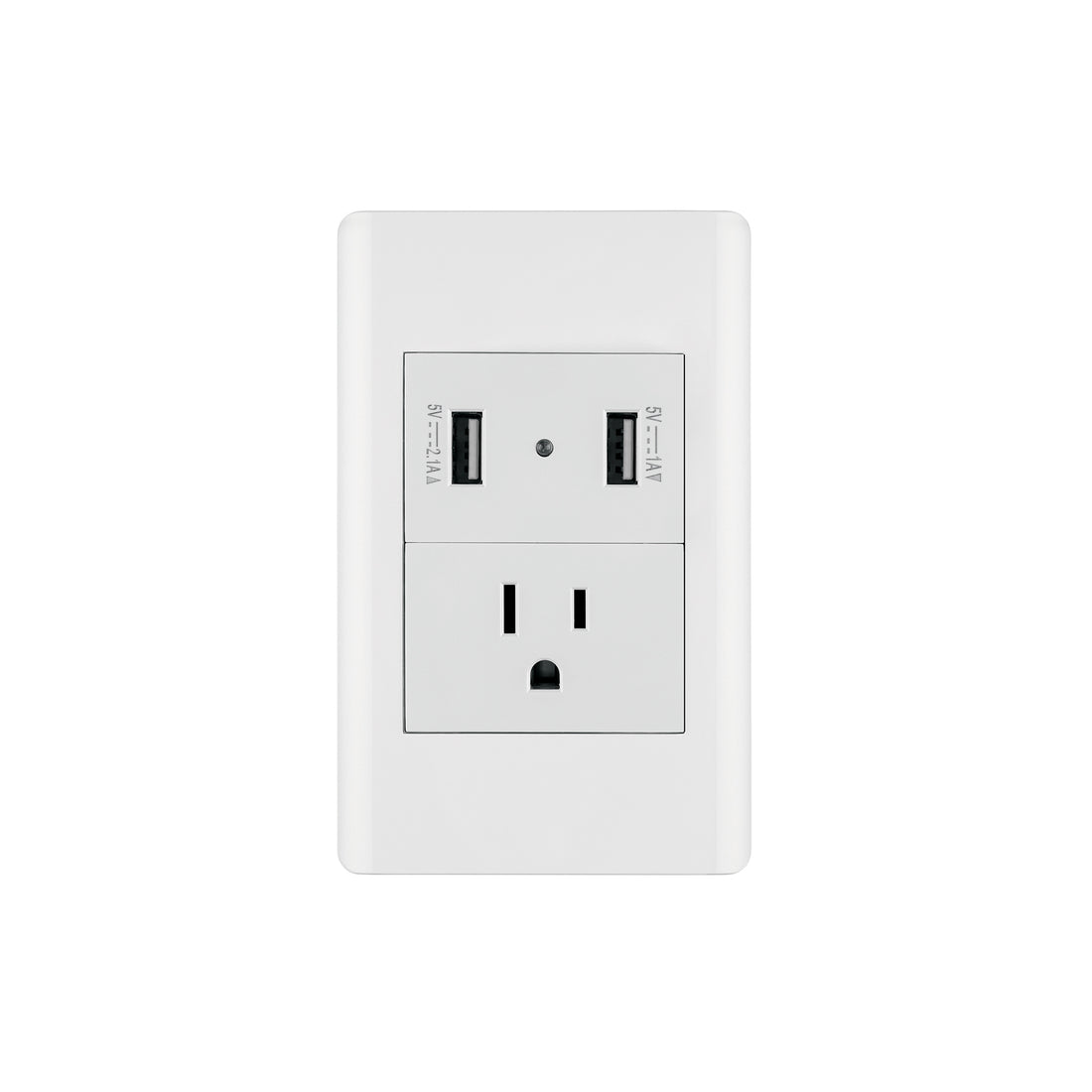 Placa armada blanca contacto y 2 puertos USB 1.5 mód, Lisboa