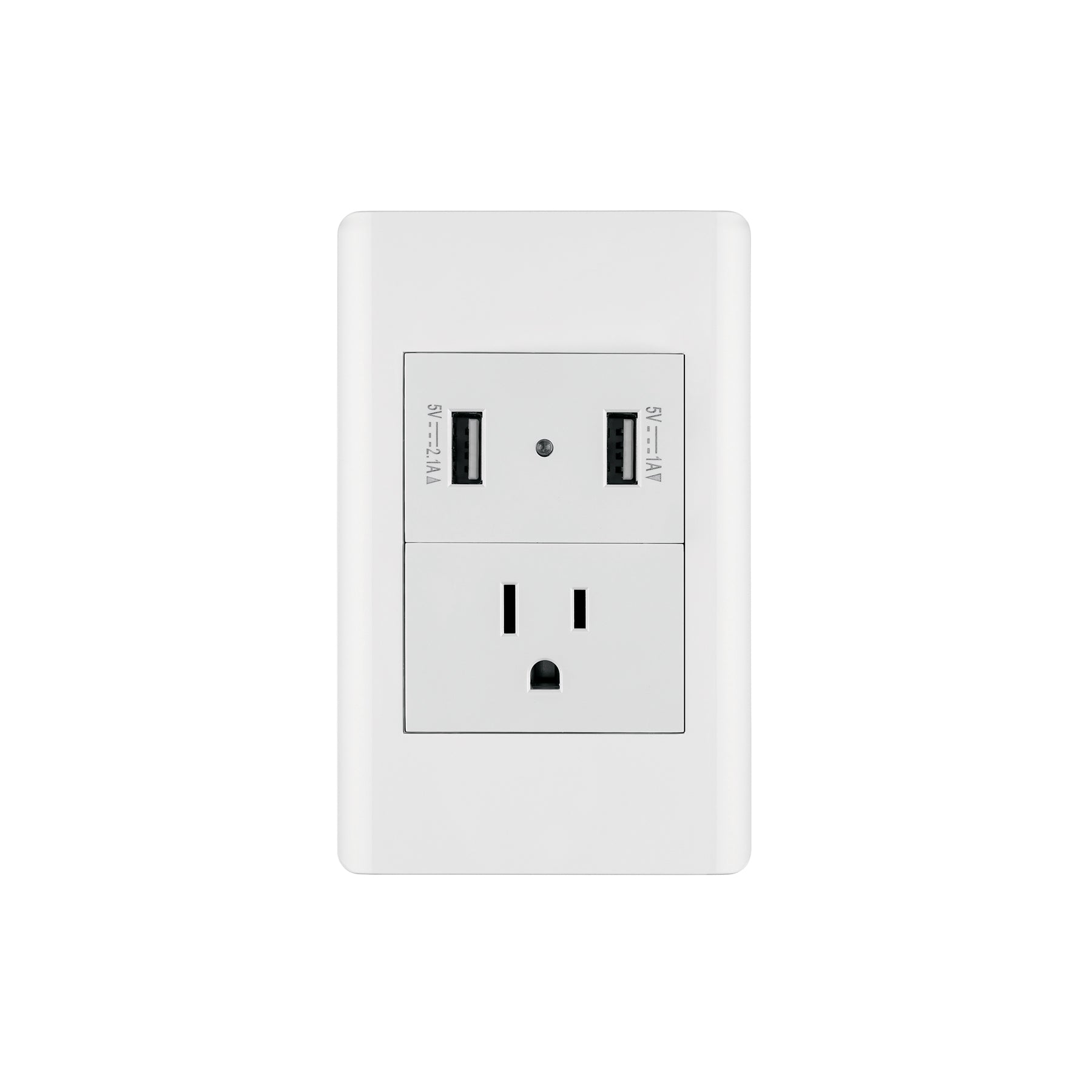 Placa armada blanca contacto y 2 puertos USB 1.5 mód, Lisboa