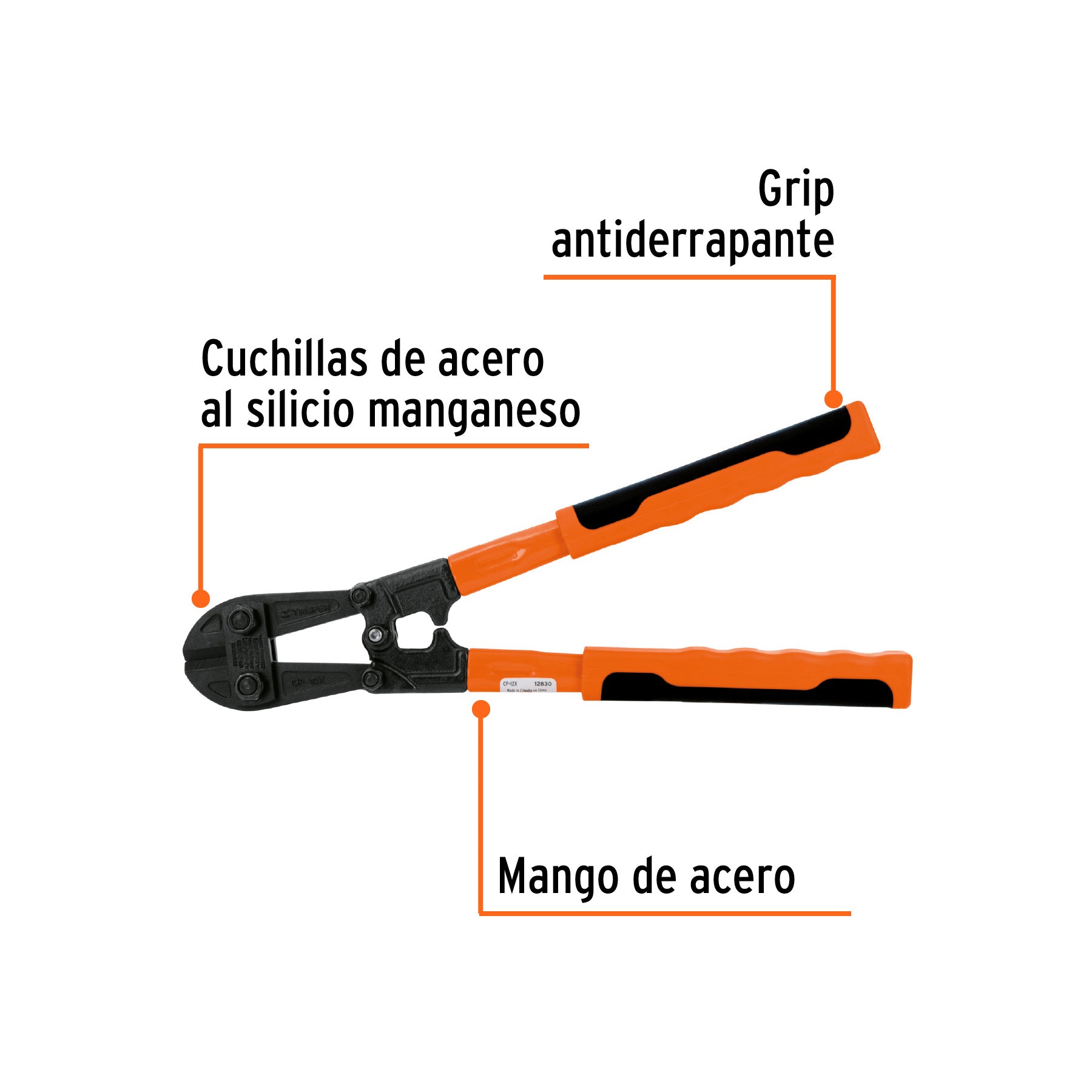 Cortapernos 12", profesional, TRUPER