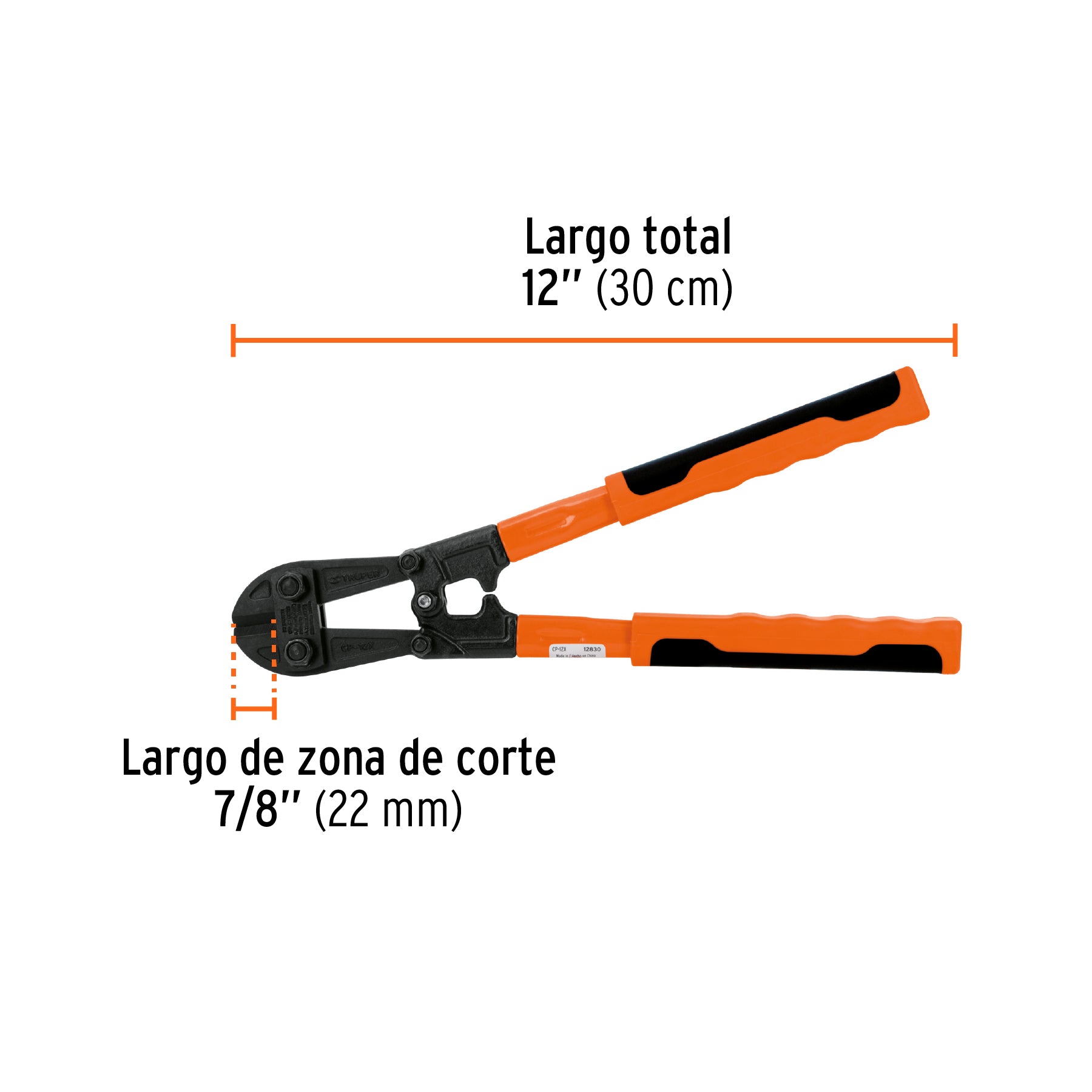 Cortapernos 12", profesional, TRUPER