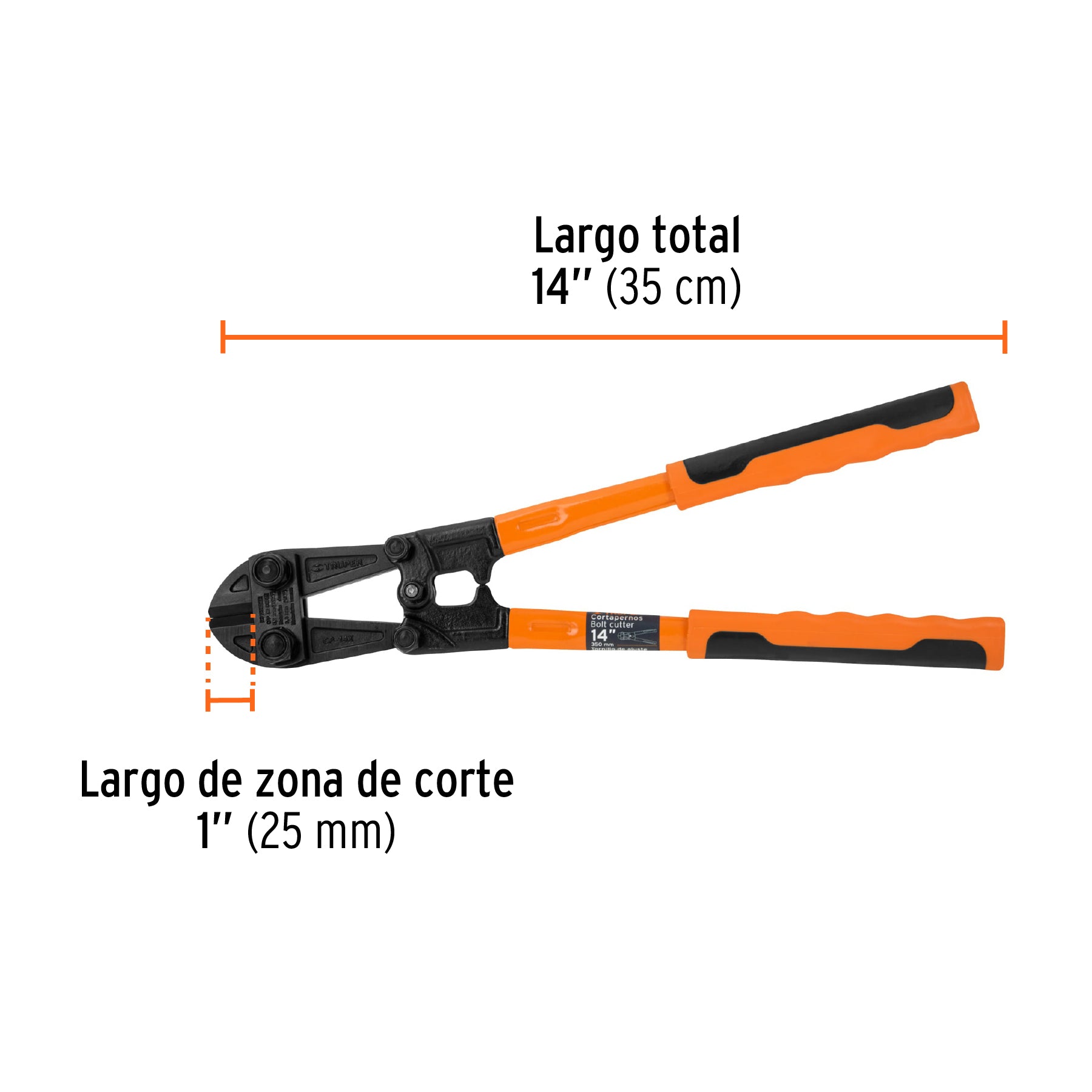 Cortapernos 14", profesional, TRUPER