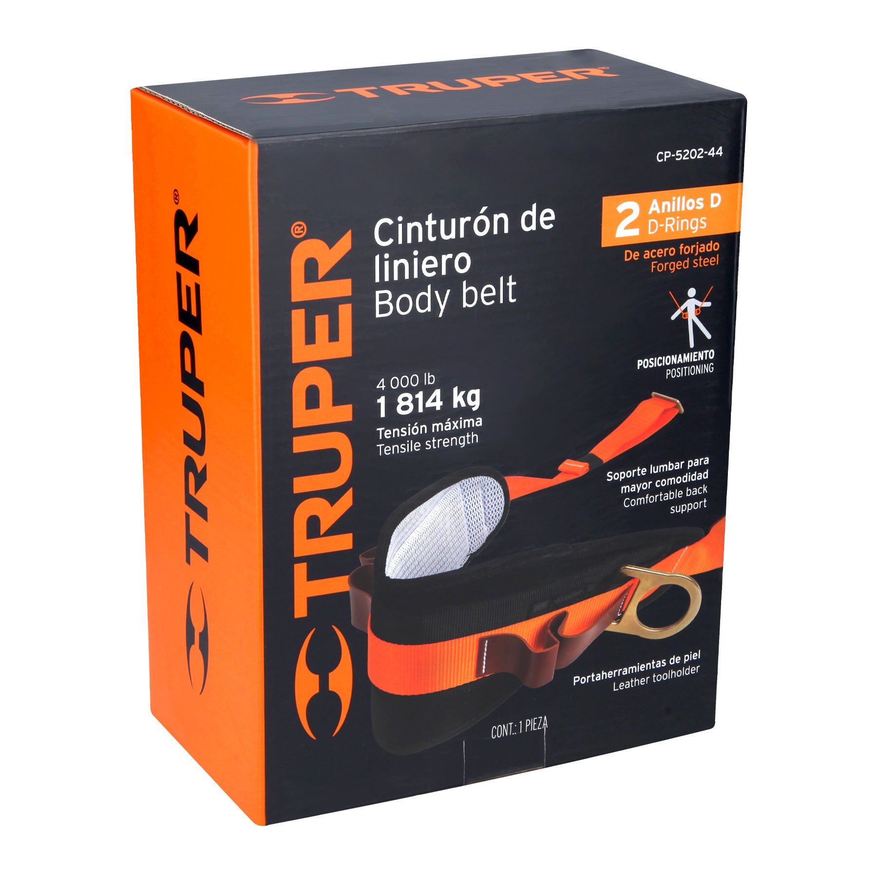 Cinturón de posicionamiento talla 44, TRUPER