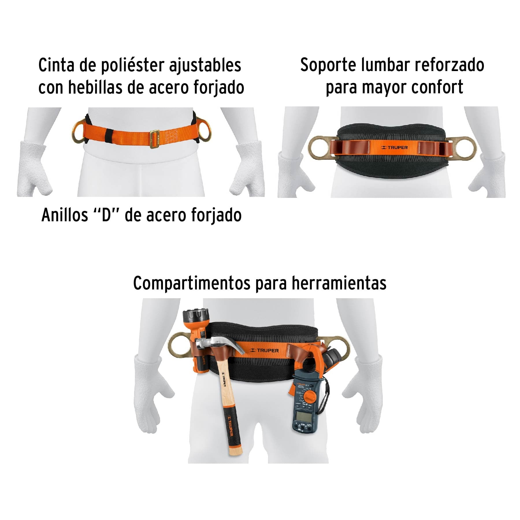 Cinturón de posicionamiento talla 44, TRUPER