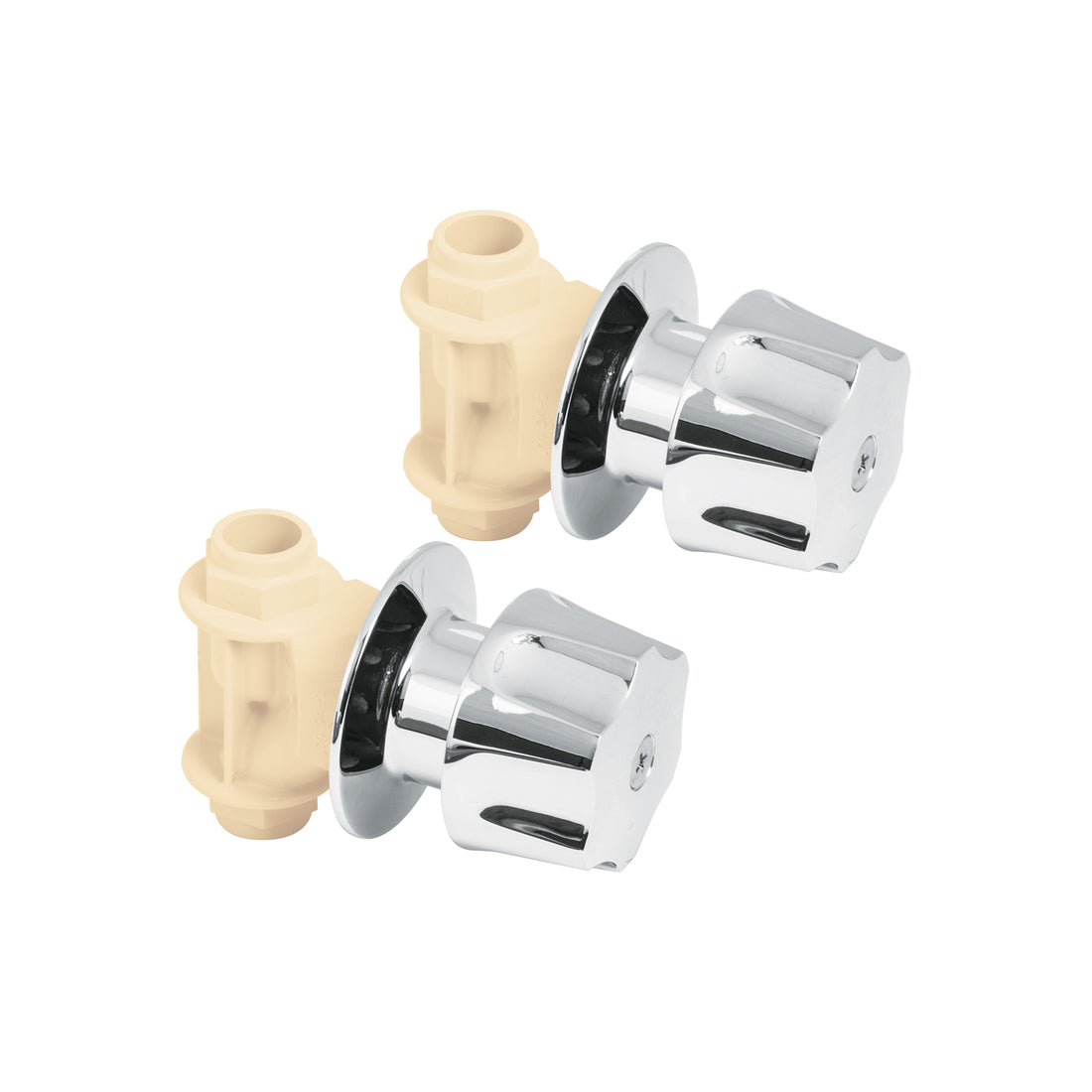 Juego de 2 llaves de empotrar CPVC 1/2" con maneral, FOSET