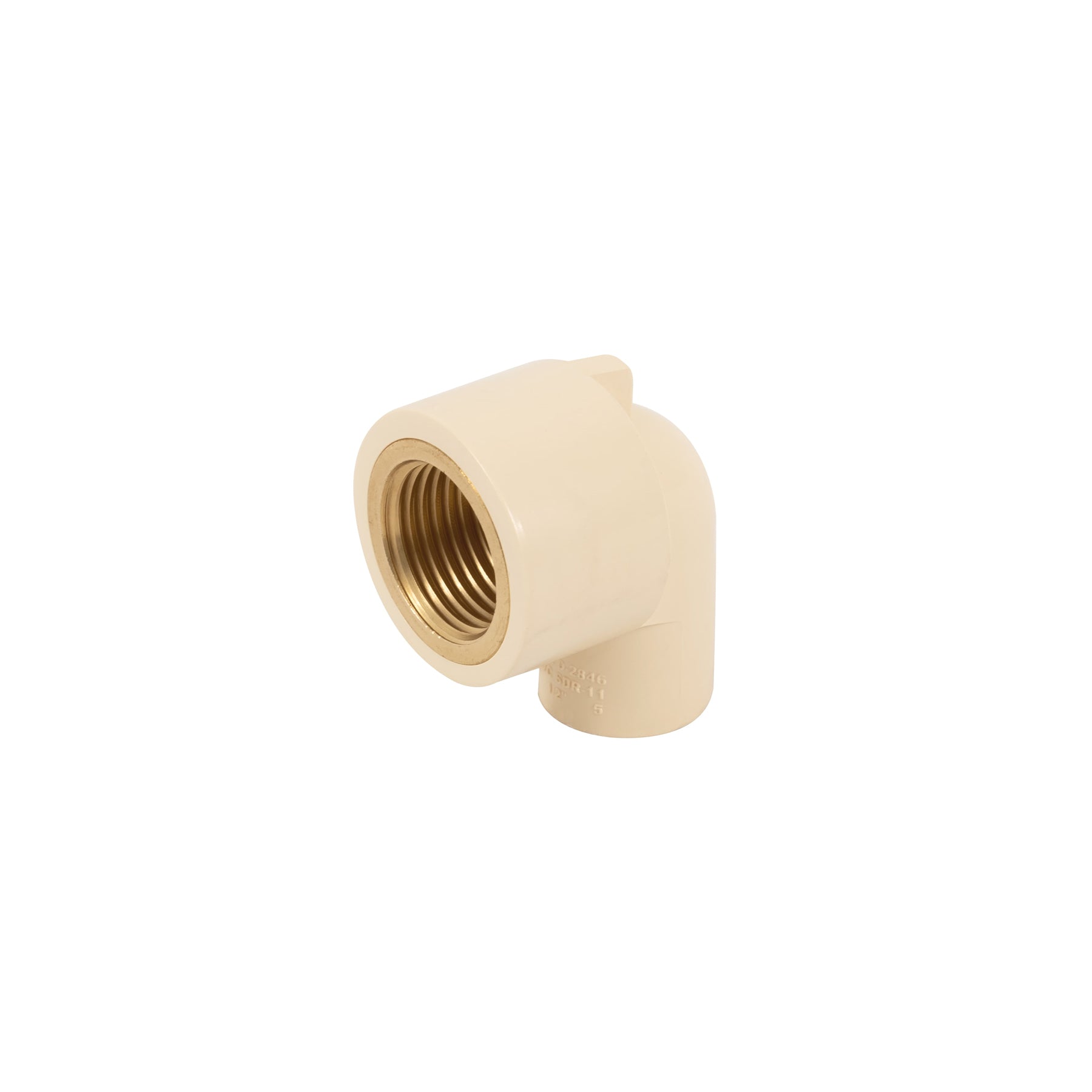 Codo 90° de CPVC con inserto latón 1/2", FOSET