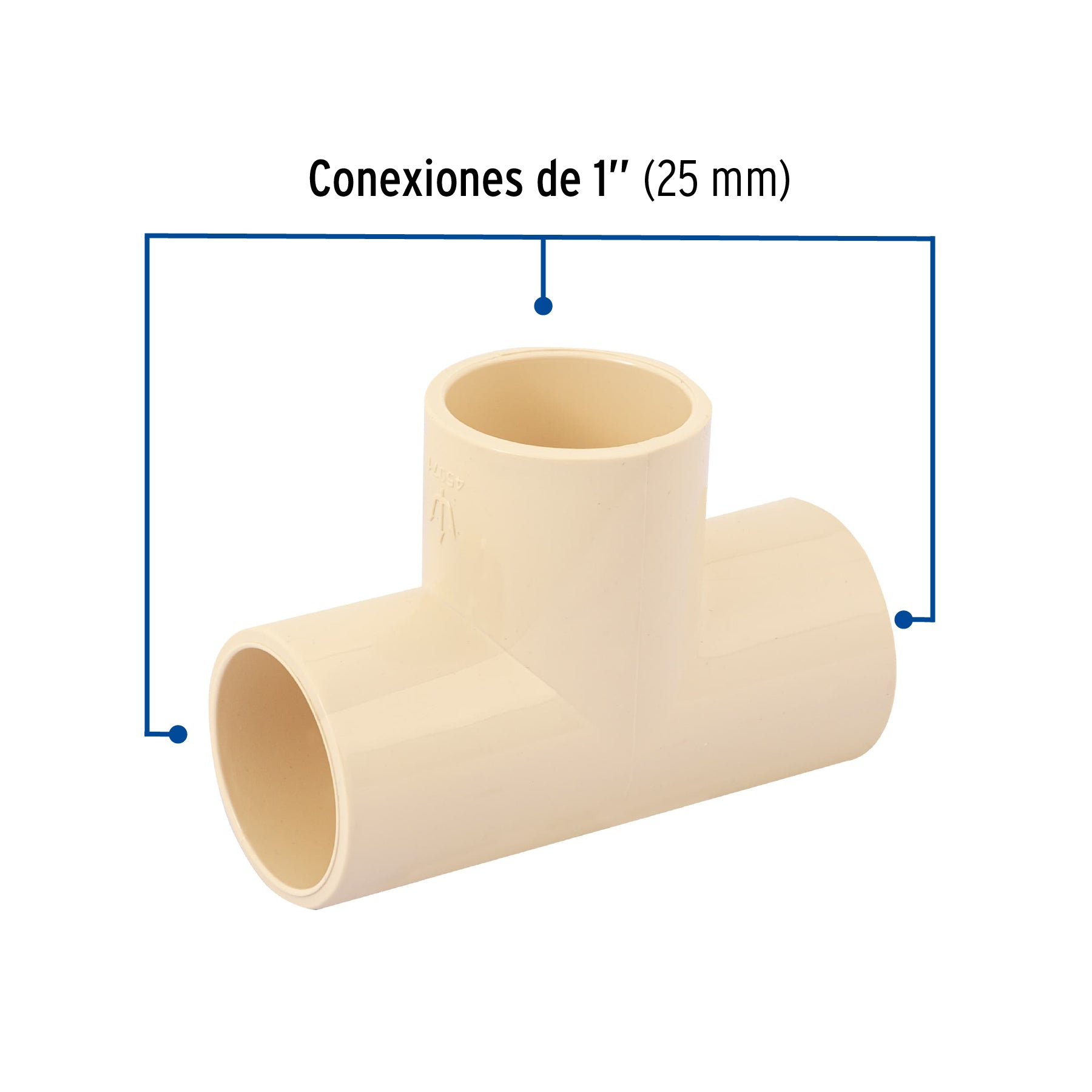 Tee sencilla de CPVC de 1", FOSET