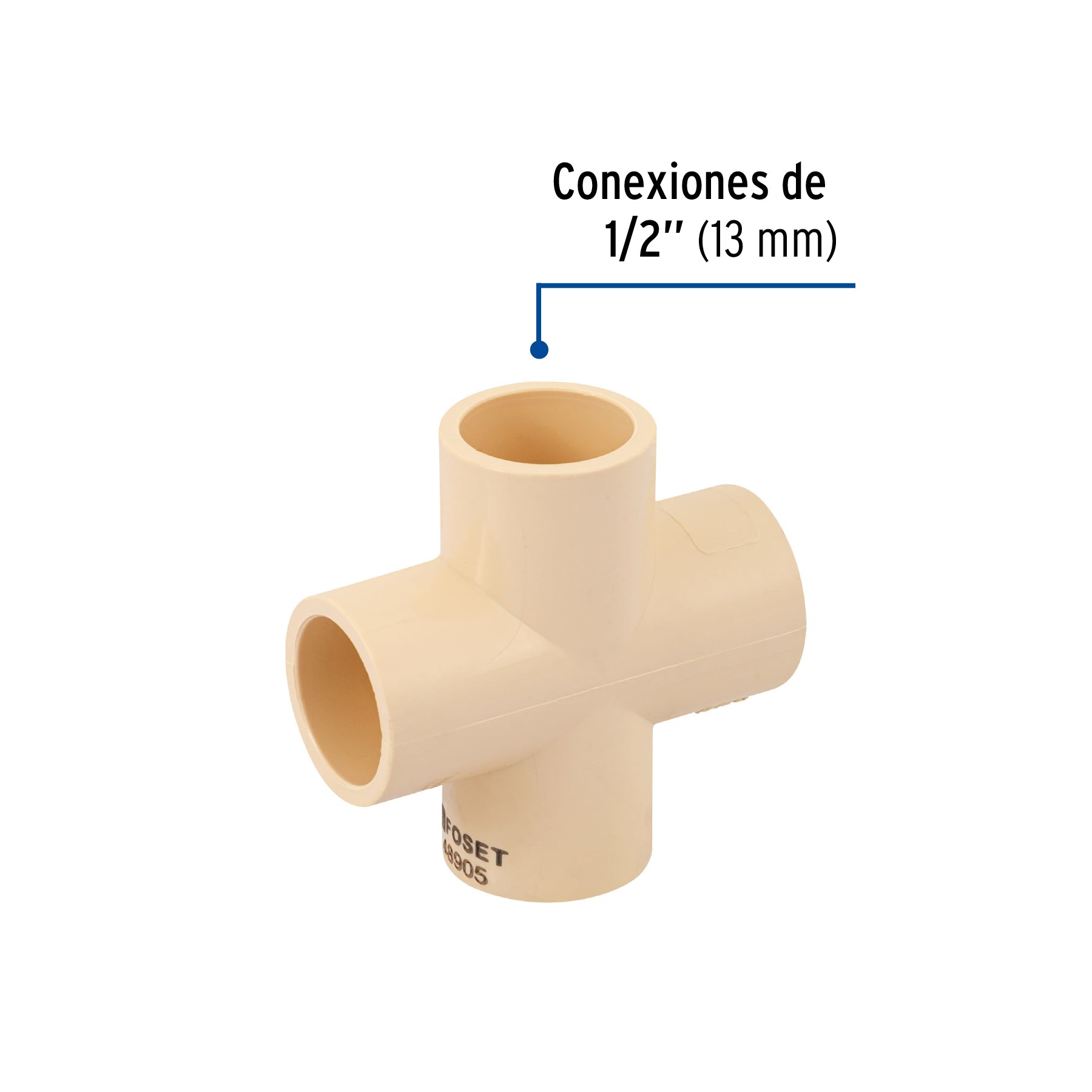 Cruz de CPVC 1/2", FOSET
