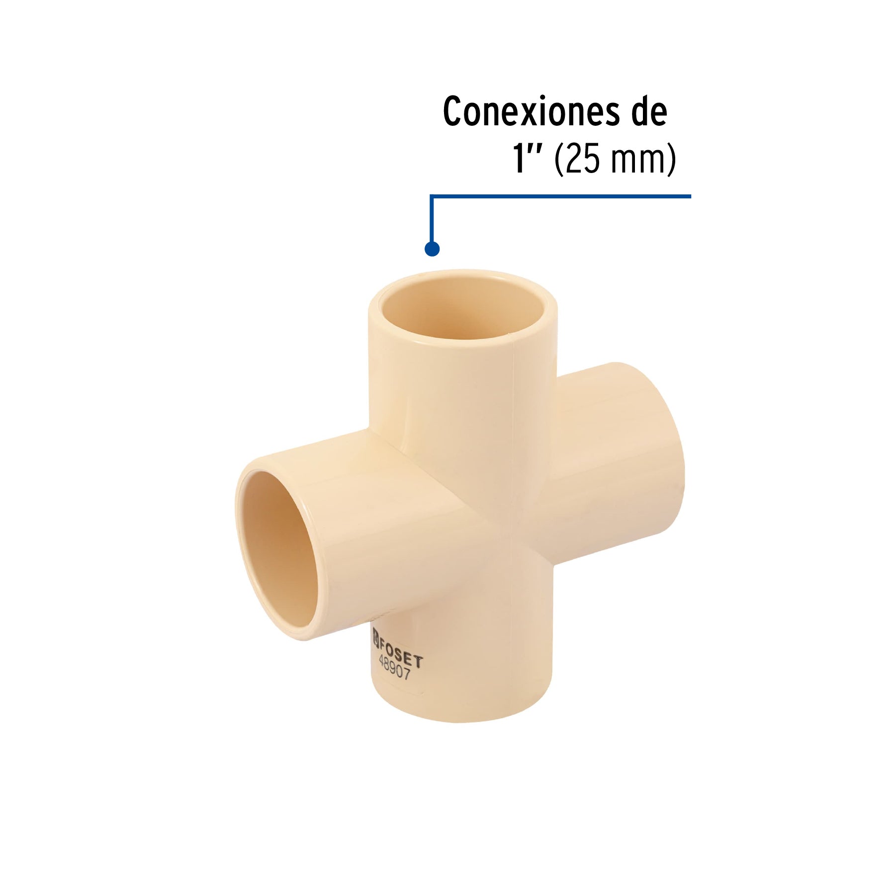 Cruz de CPVC 1", FOSET